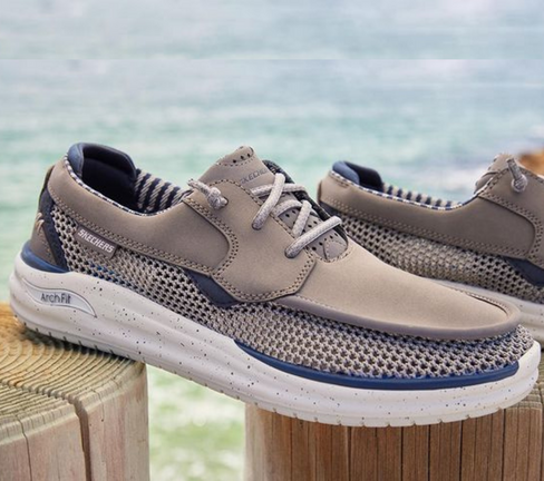 Shop Men's Boat Shoes | Wide Width | SKECHERS