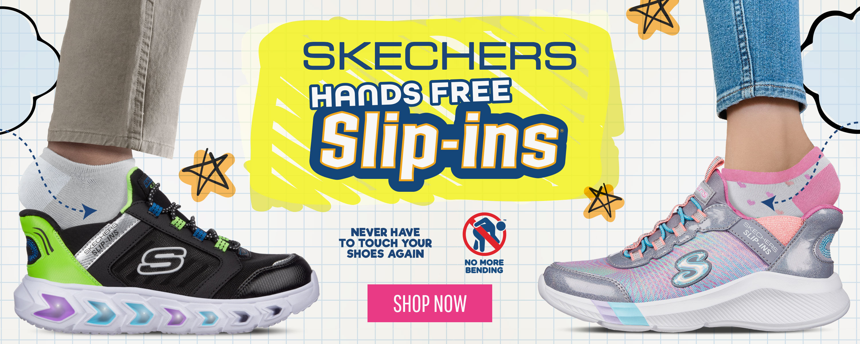 Boys slip top on skechers