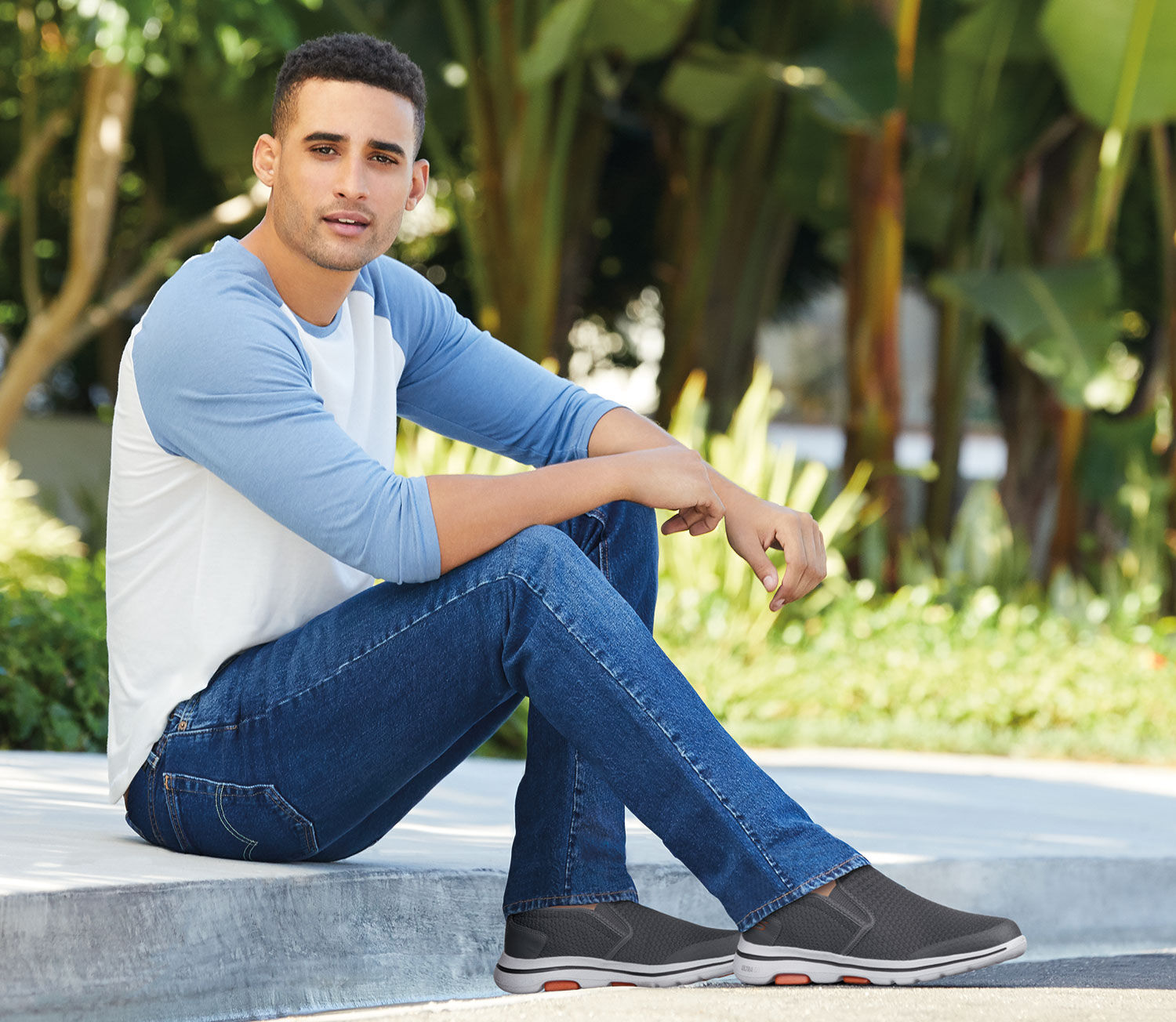 mens skechers slip on