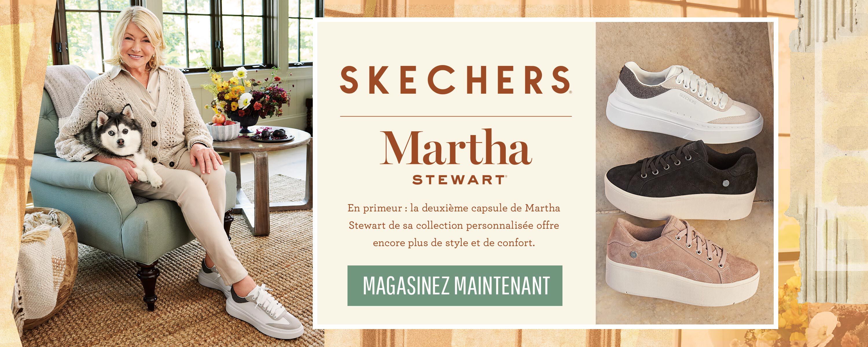 Skechers x Martha Stewart