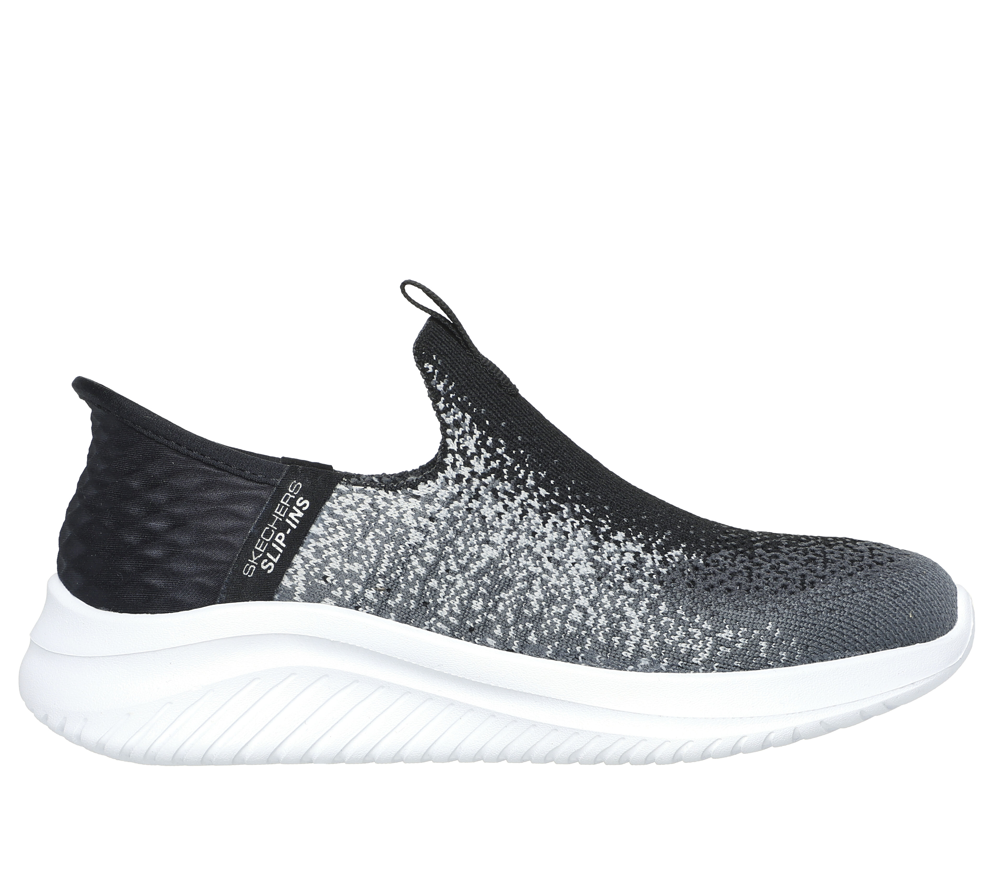Skechers Boy s Slip ins Ultra Flex 3.0 Brisk Spec Sneaker in Black Charcoal Size 12.5 Medium Width Machine Washable
