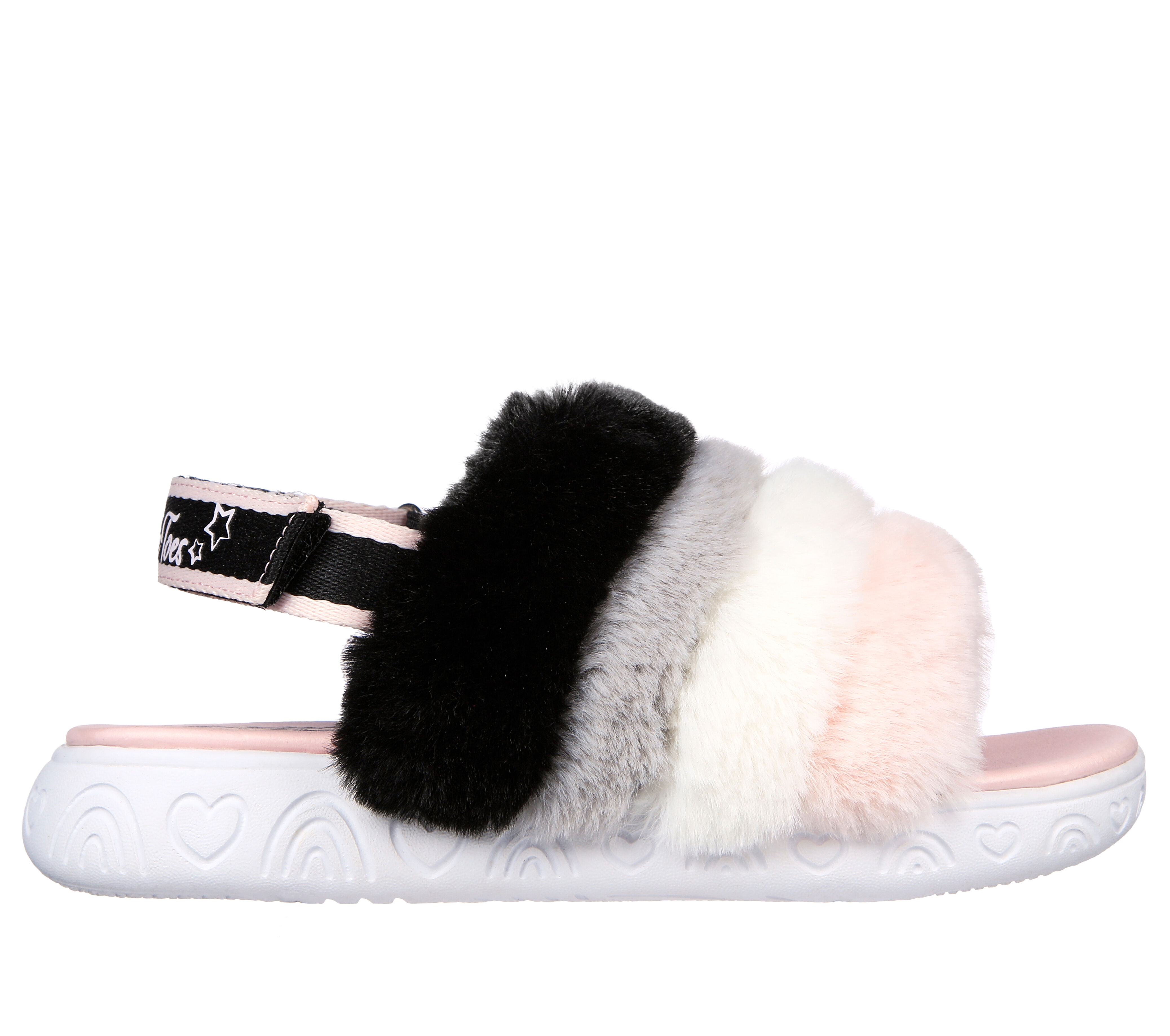 skechers fuzzy slides
