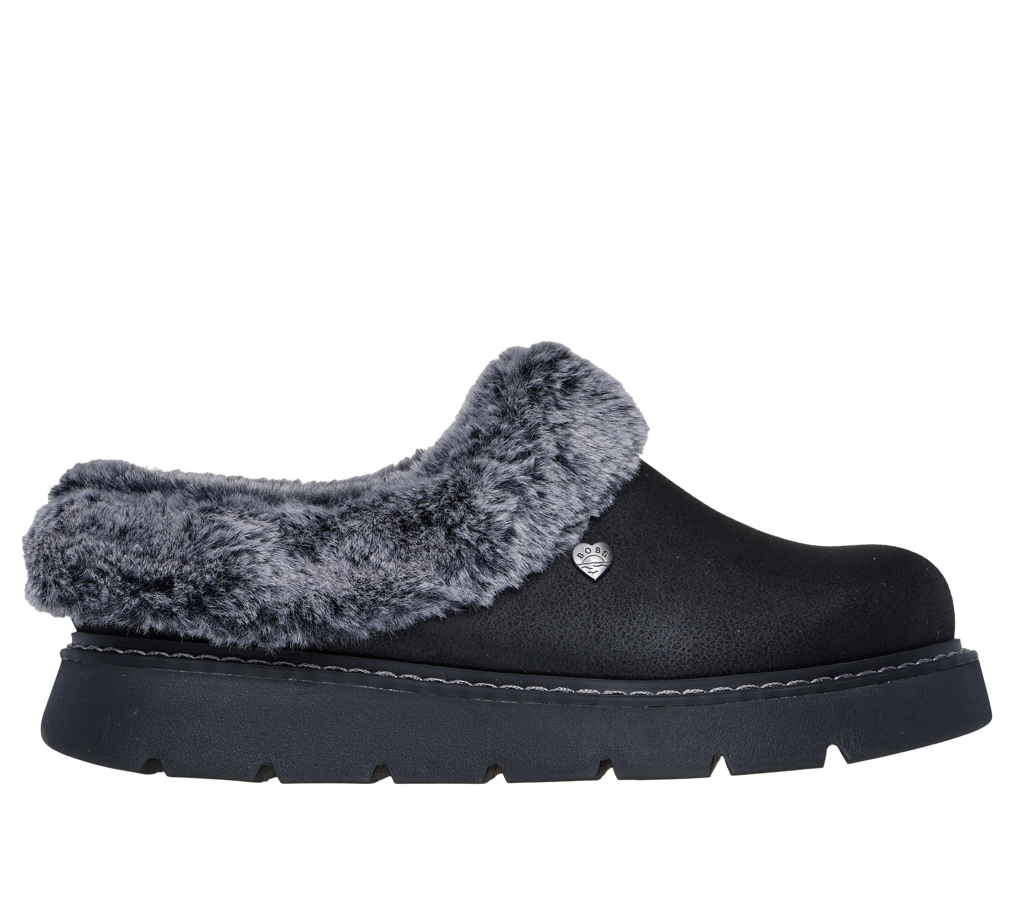 Skechers Women s BOBS Keepsakes Lite Cozy Blend Mule in Black Size 6.5 Medium Width