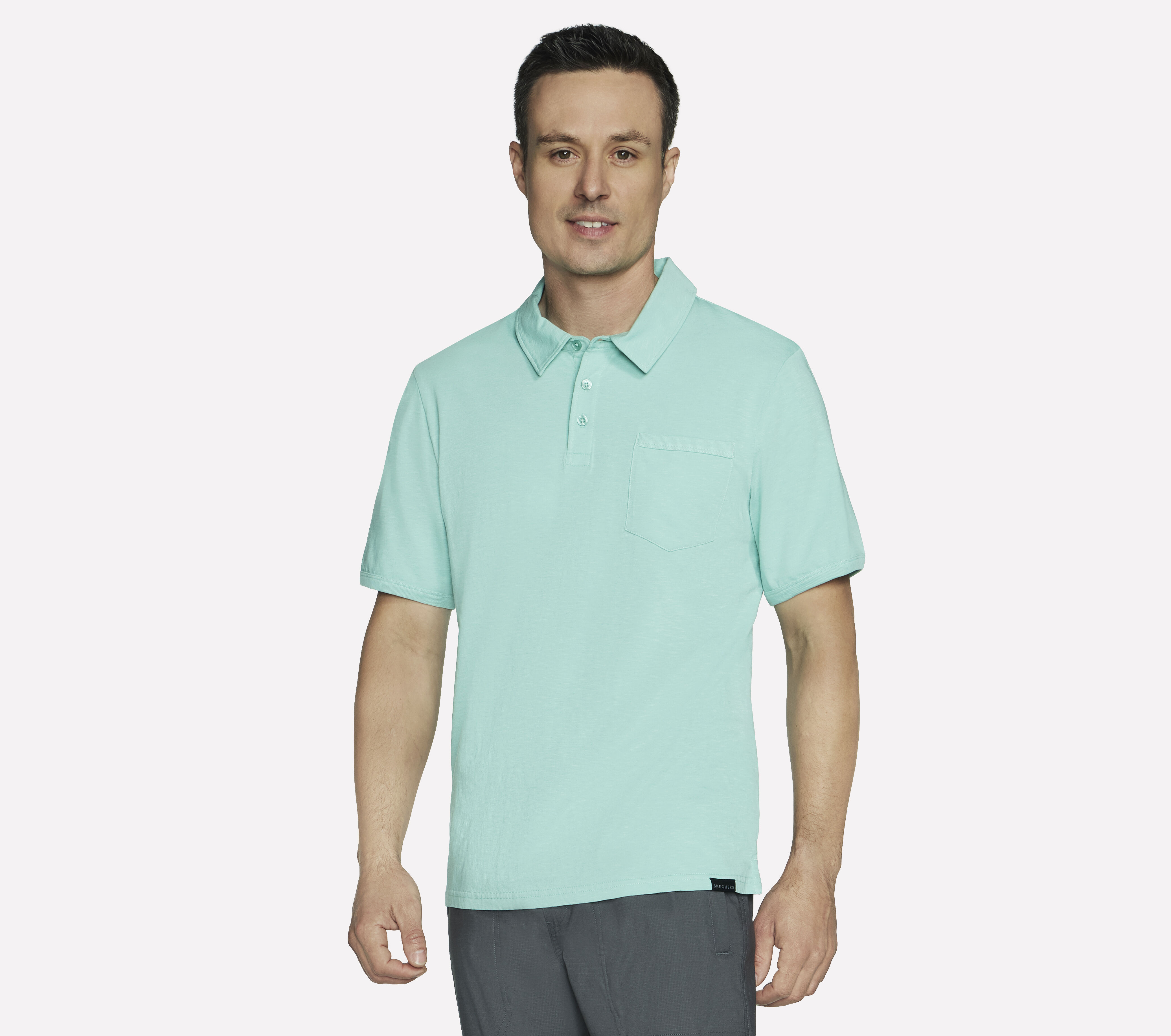 Skechers polo shirt white hotsell