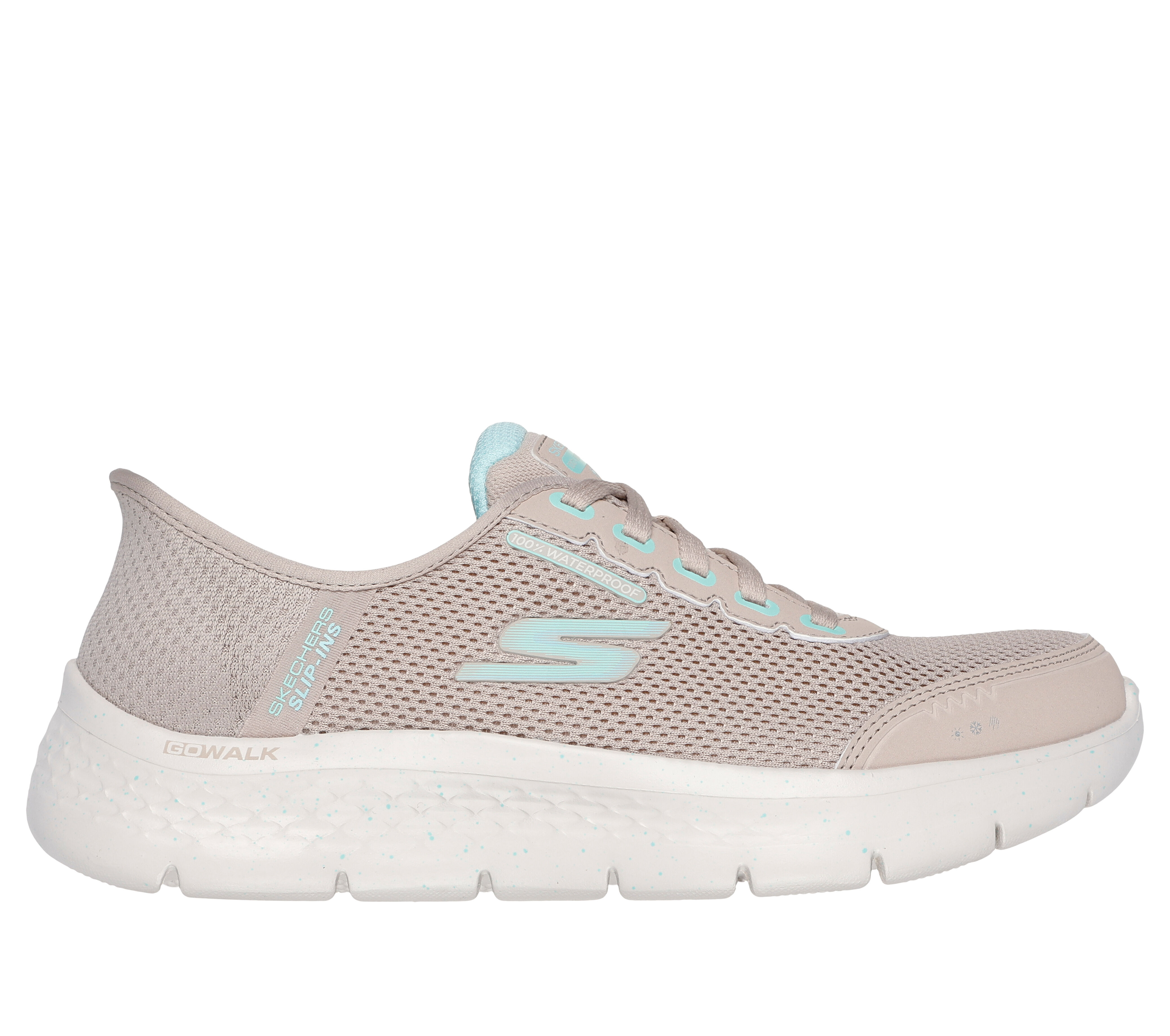 Skechers Women s Slip ins GO WALK Flex Clear Creek Sneaker in Taupe Size 9.0 Medium Width