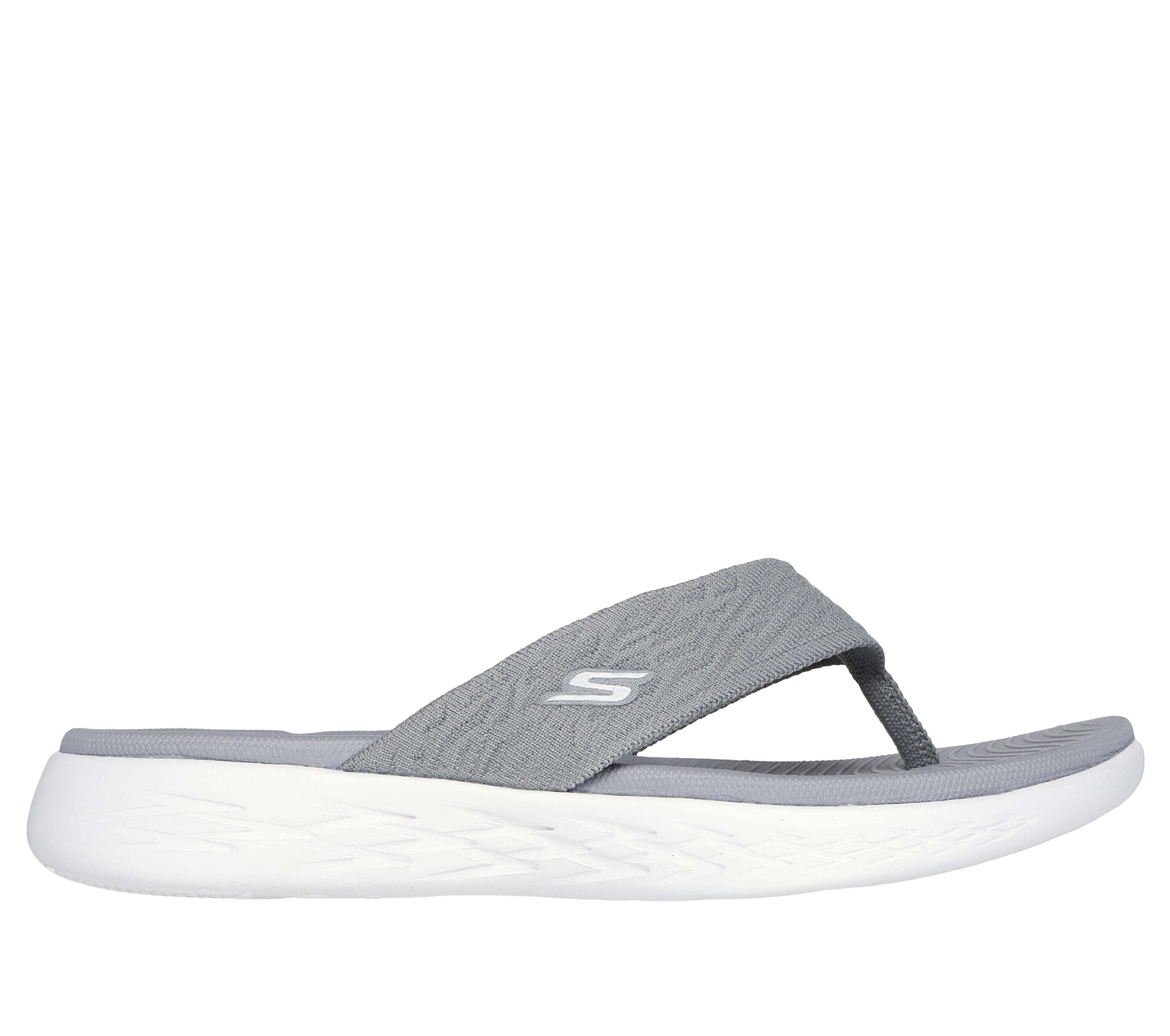 White skechers flip flops hot sale