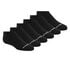 6 Pack Non Terry No Show Socks, BLACK, swatch