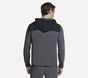 SKECH-KNITS Ultra Go Weekend Full Zip Hoodie, BLACK / CHARCOAL, large image number 1