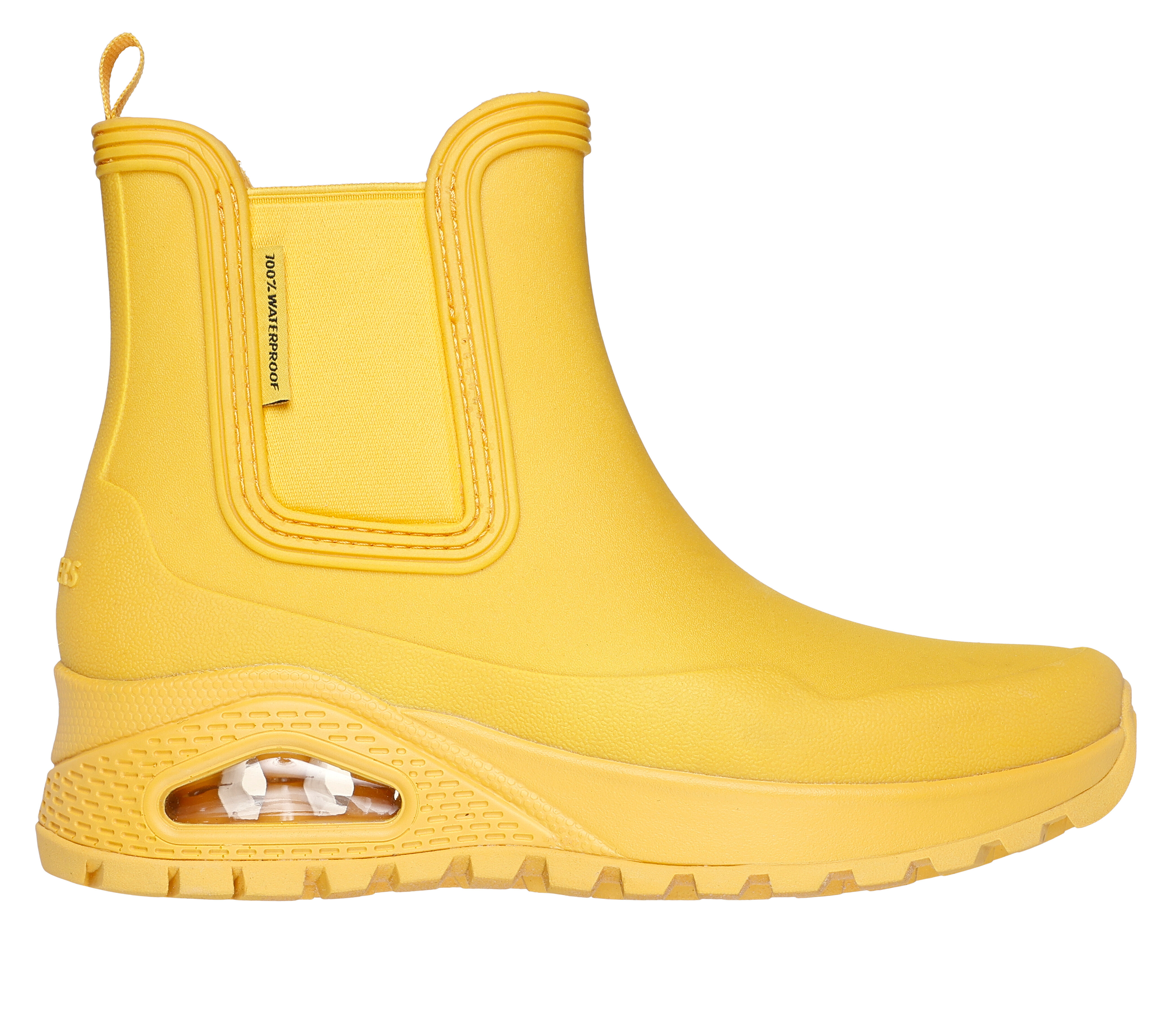 Skechers Women s Uno Rugged Dancing N The Rain Boots in Yellow Size 7.0 Medium Width