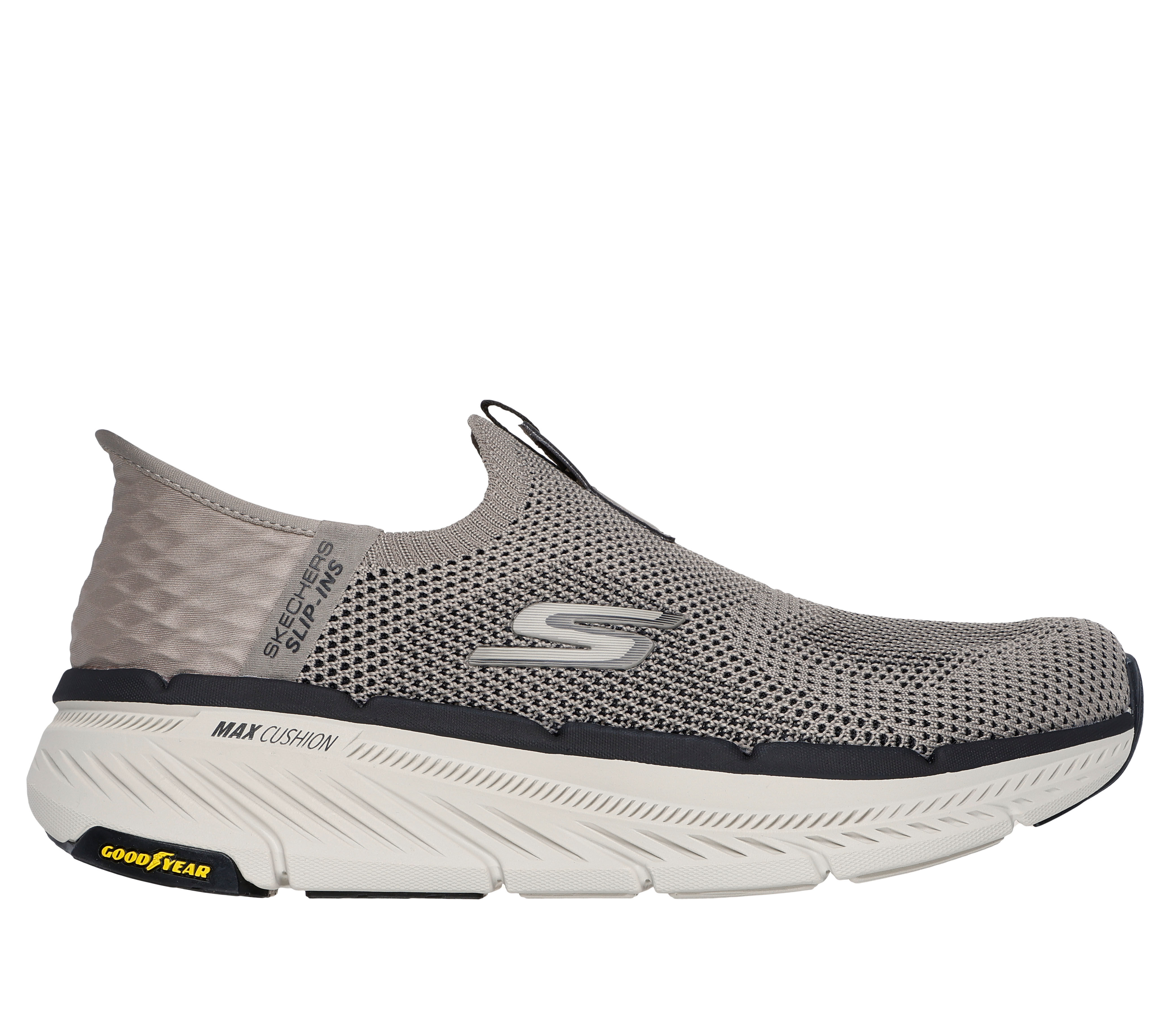 Skechers Men s Slip ins Max Cushioning Premier 2.0 Sneaker in Taupe Size 10.0 Extra Wide Machine Washable
