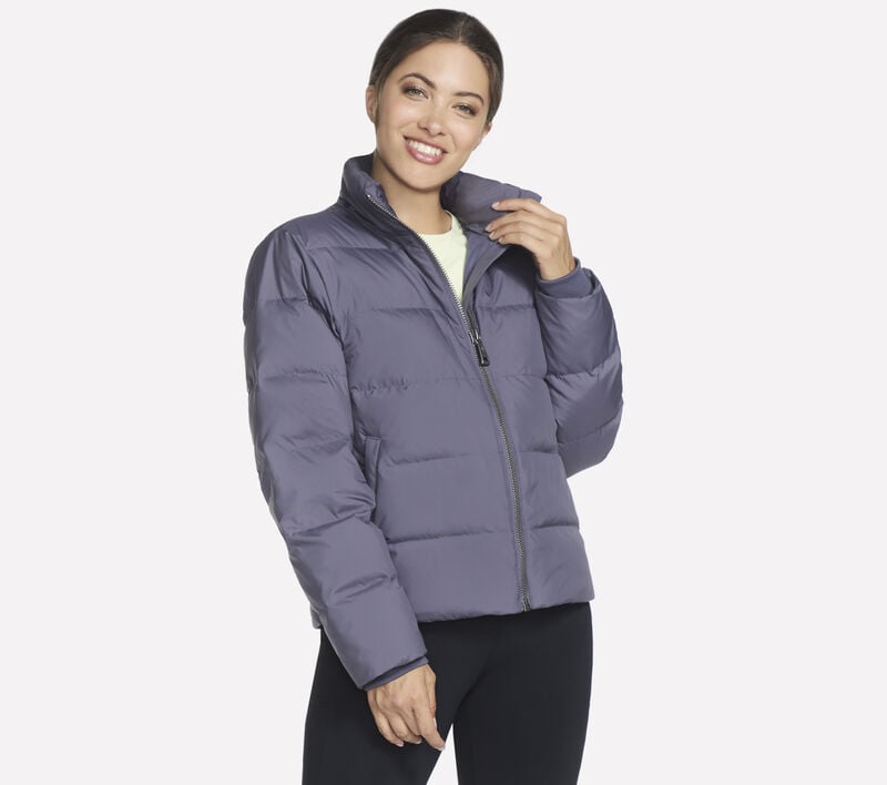GO SHIELD Jacket, VIOLET / GRIS ANTHRACITE, largeimage number 0