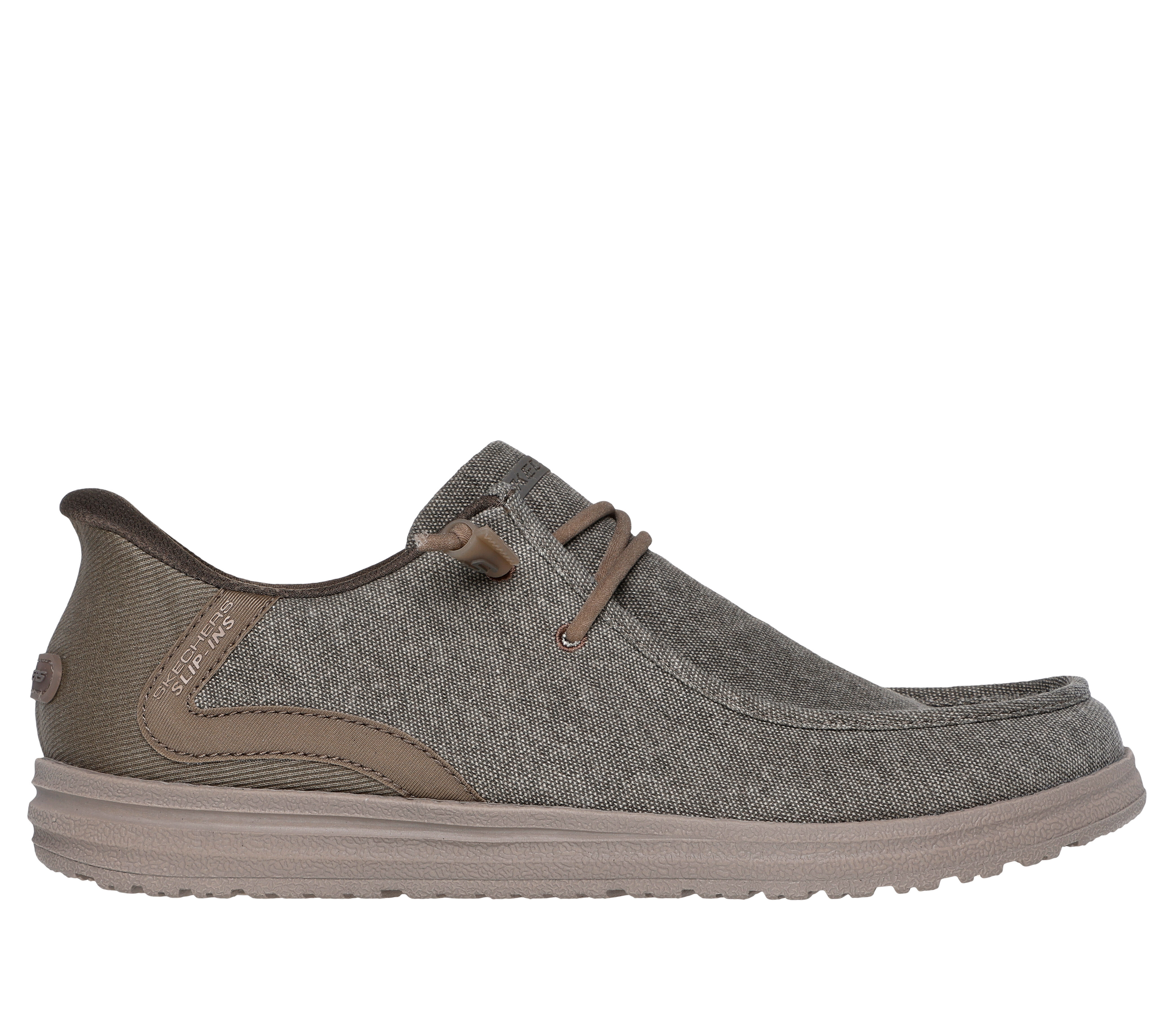 Khaki slip on shoes store
