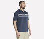 Tropical Breeze Slub Polo, GRIS ANTHRACITE / BLEU MARINE, large image number 2
