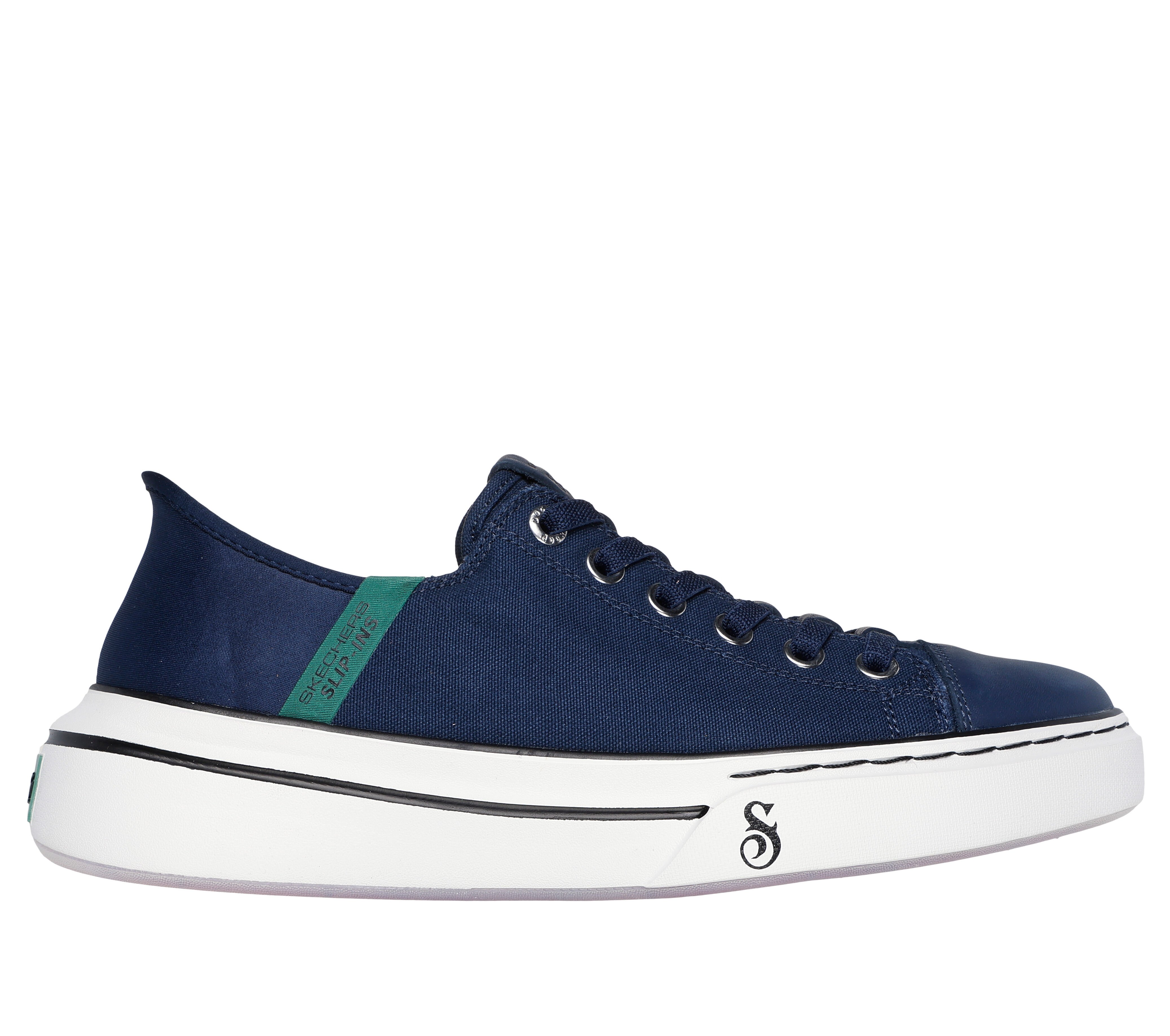 White canvas skechers cheap