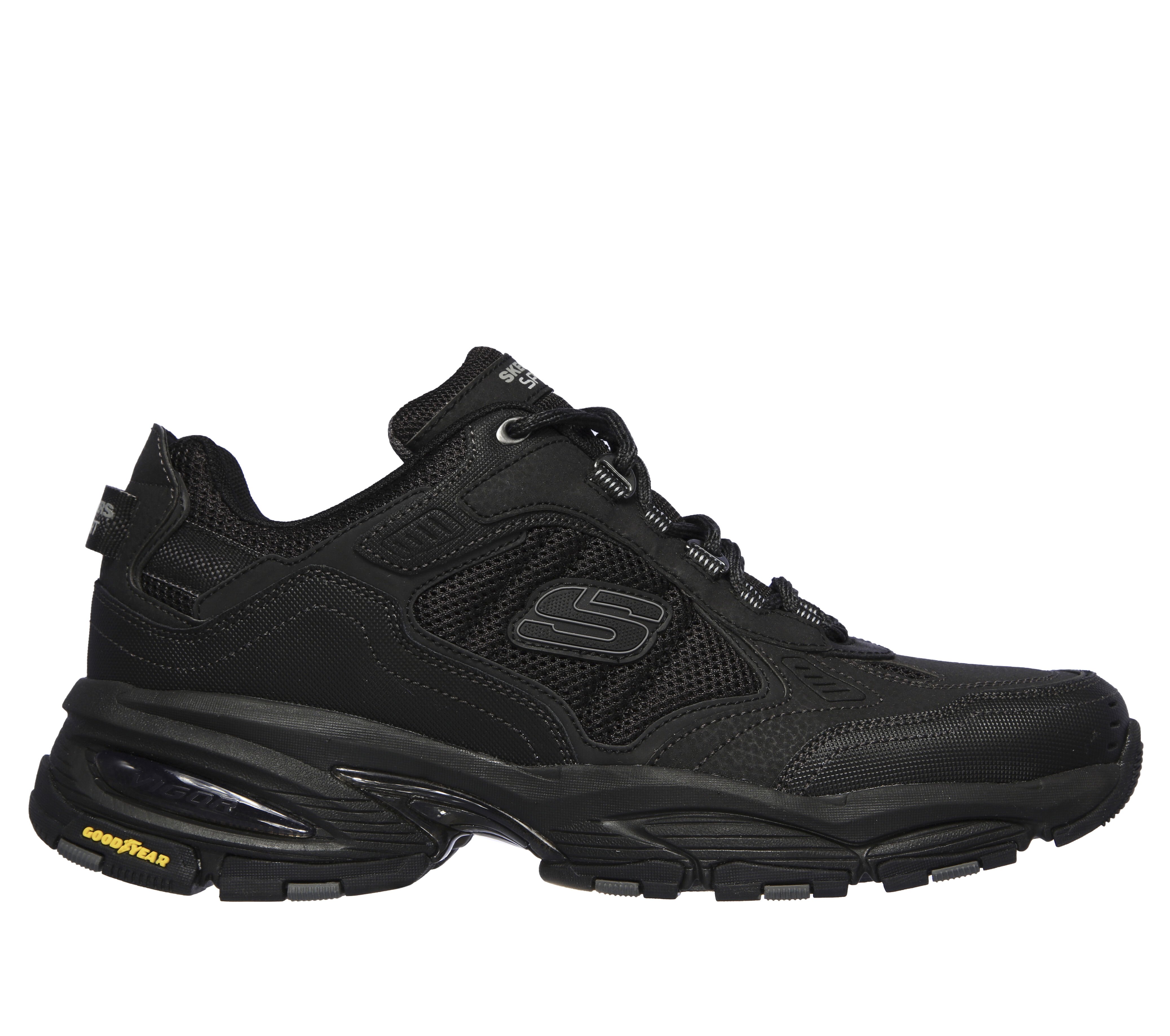Skechers all black sale