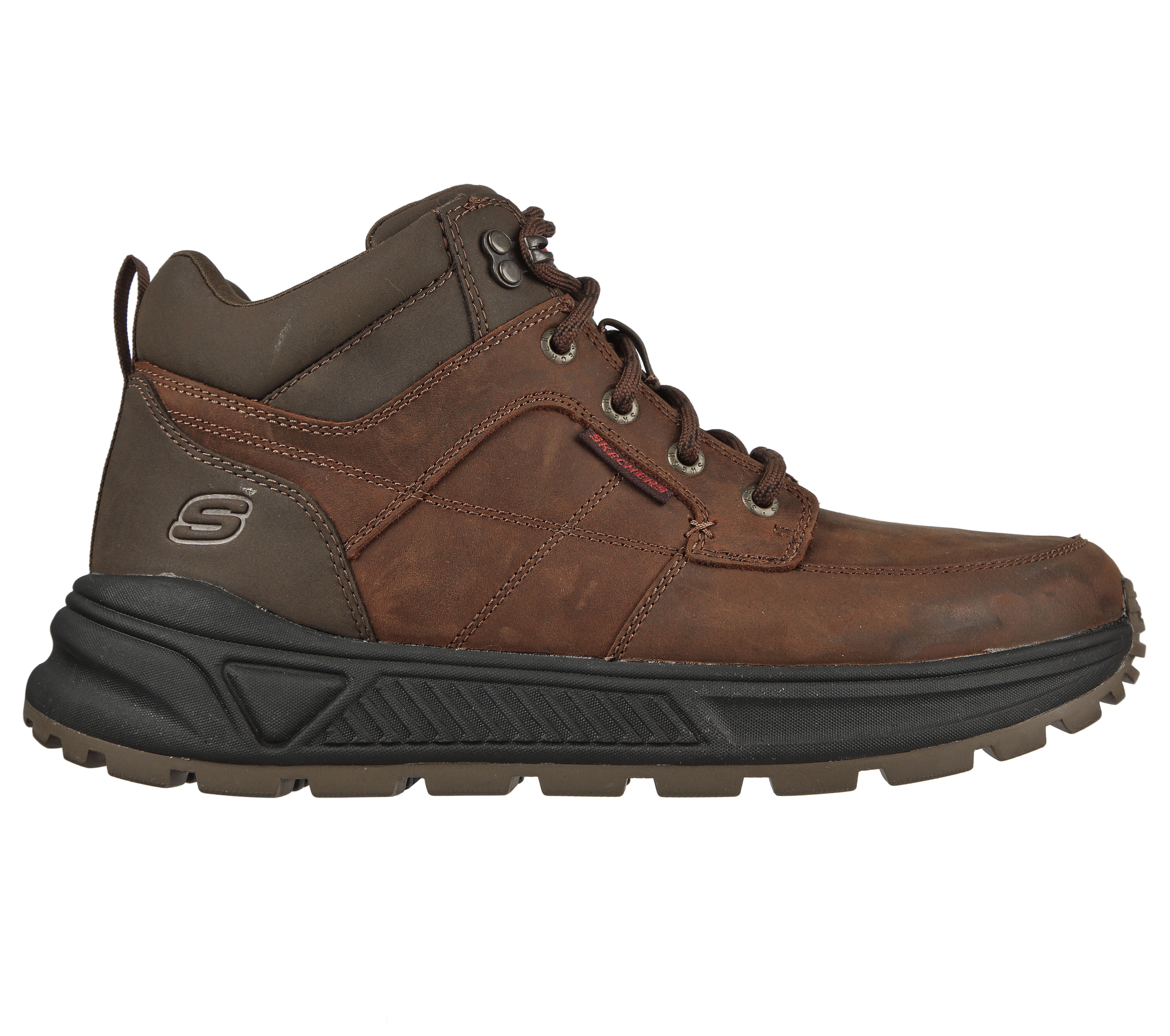 skechers men's slip on boots