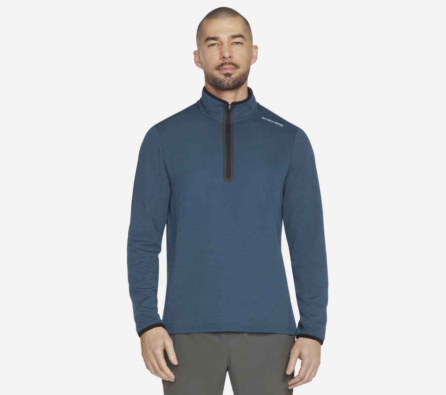 Skech-Knits Burst 1/4 Zip, ÉCUME DE MER, largeimage number 0