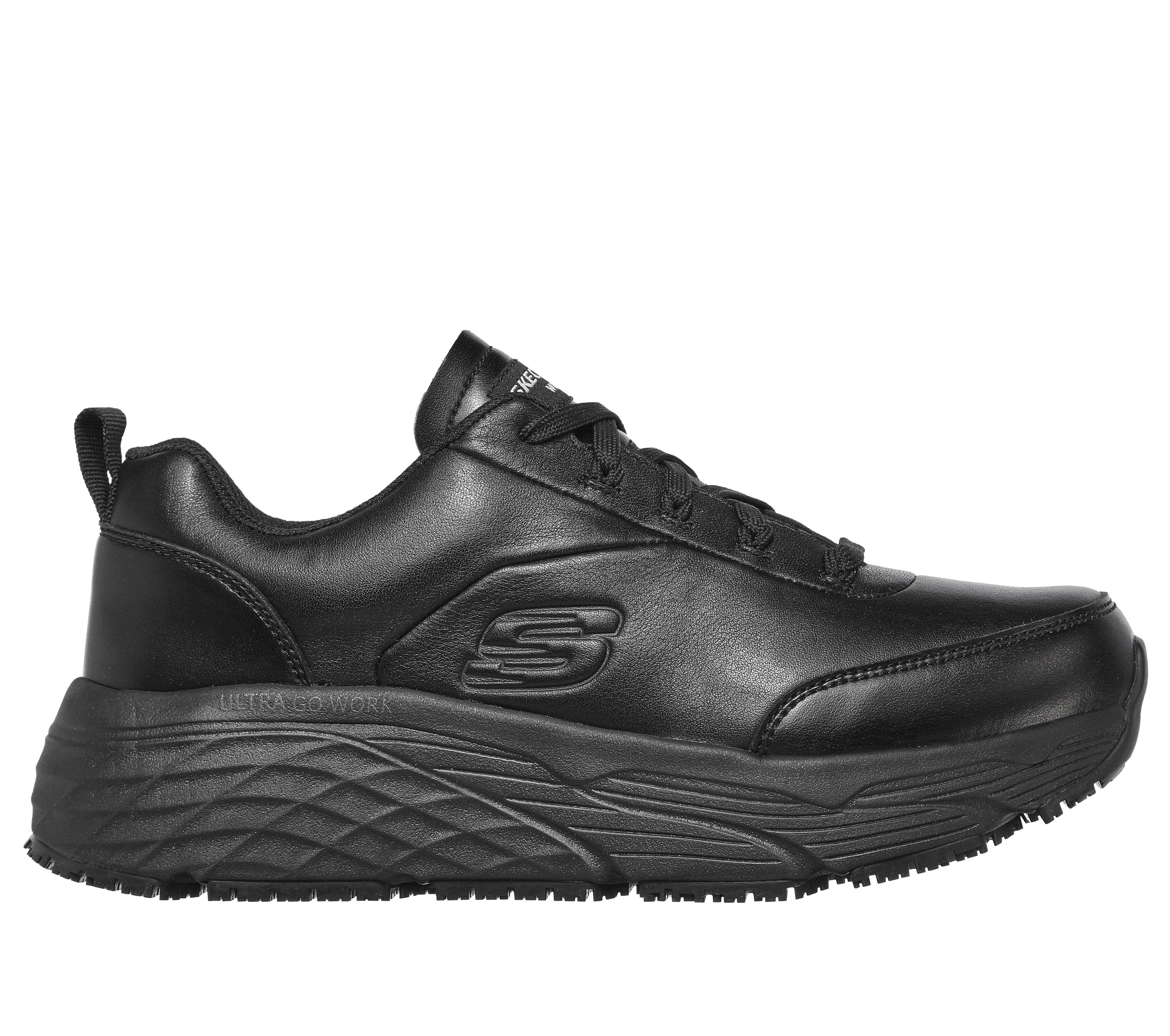 skechers memory foam leather shoes