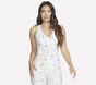 GO FLEX RIB Floral Mirage V-Neck Tank, ARGENT / GRIS, large image number 0