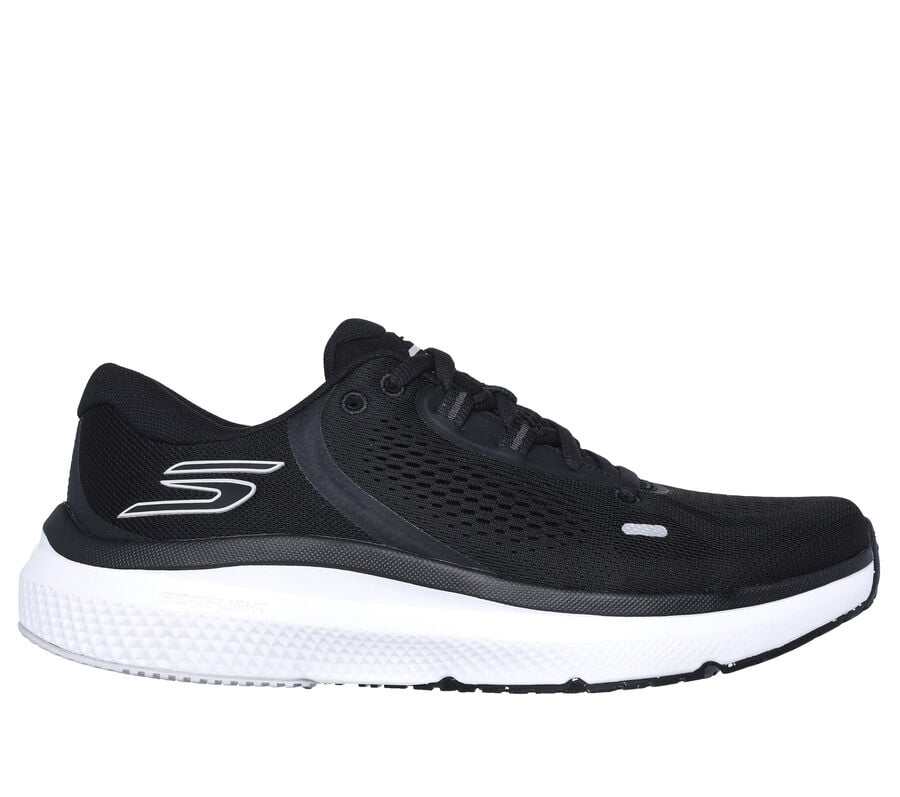 GO RUN Pure 4 Arch Fit, BLACK / WHITE, largeimage number 0