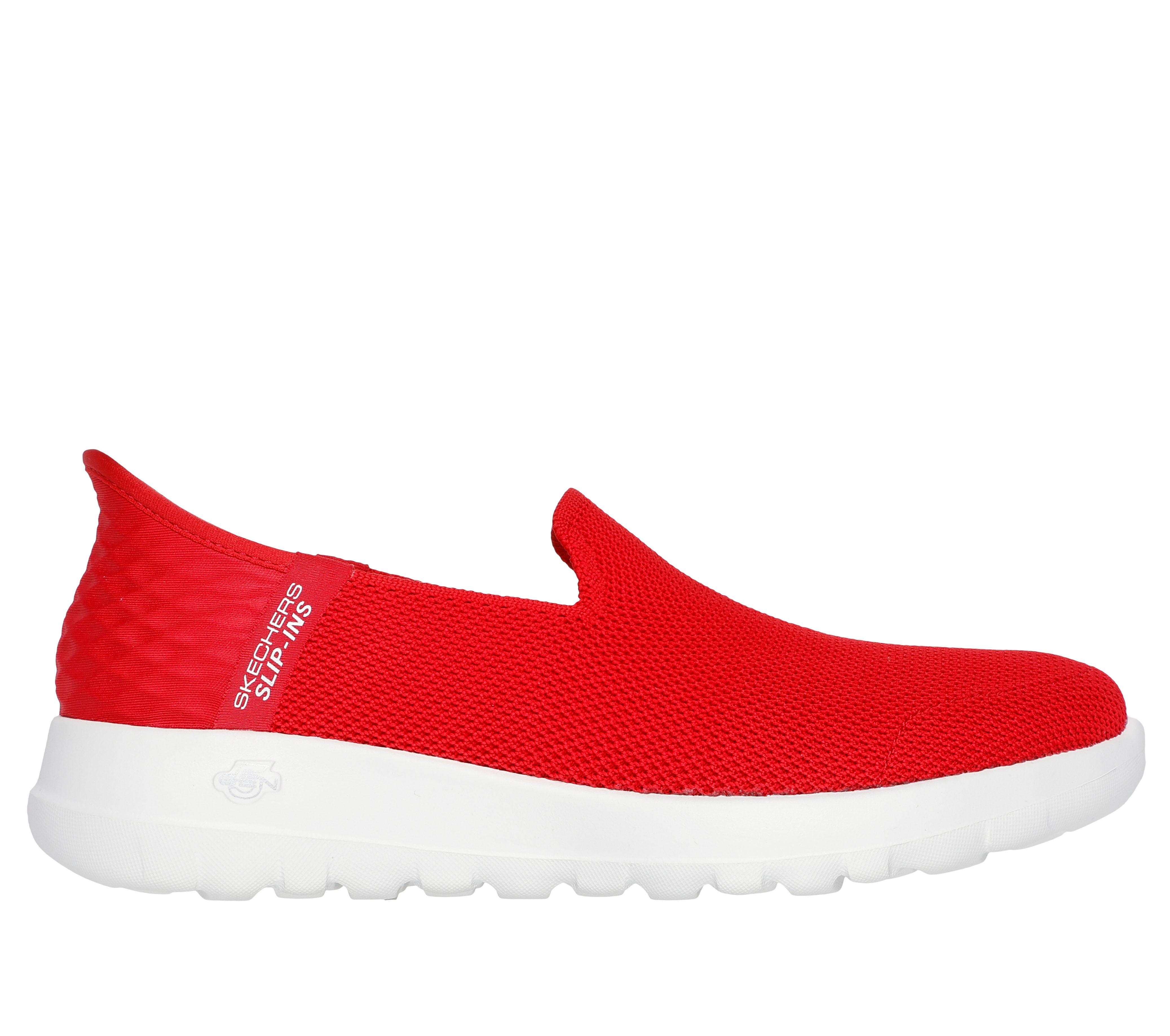 Skechers Women s Slip ins GO WALK Joy Vela Slip On Shoes in Red Size 8.5 Vegan Medium Width Machine Washable