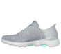 Skechers Slip-ins: GO GOLF WALK 5 - Slip-Ins, GRIS / AQUA, large image number 4