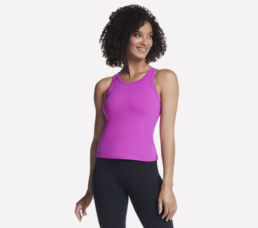 GO WALK Shelf Bra Tank, PINK / PURPLE, largeimage number 0