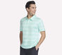 GO DRI Charge Multi Stripe Polo, TURQUOISE / GRAY, large image number 2