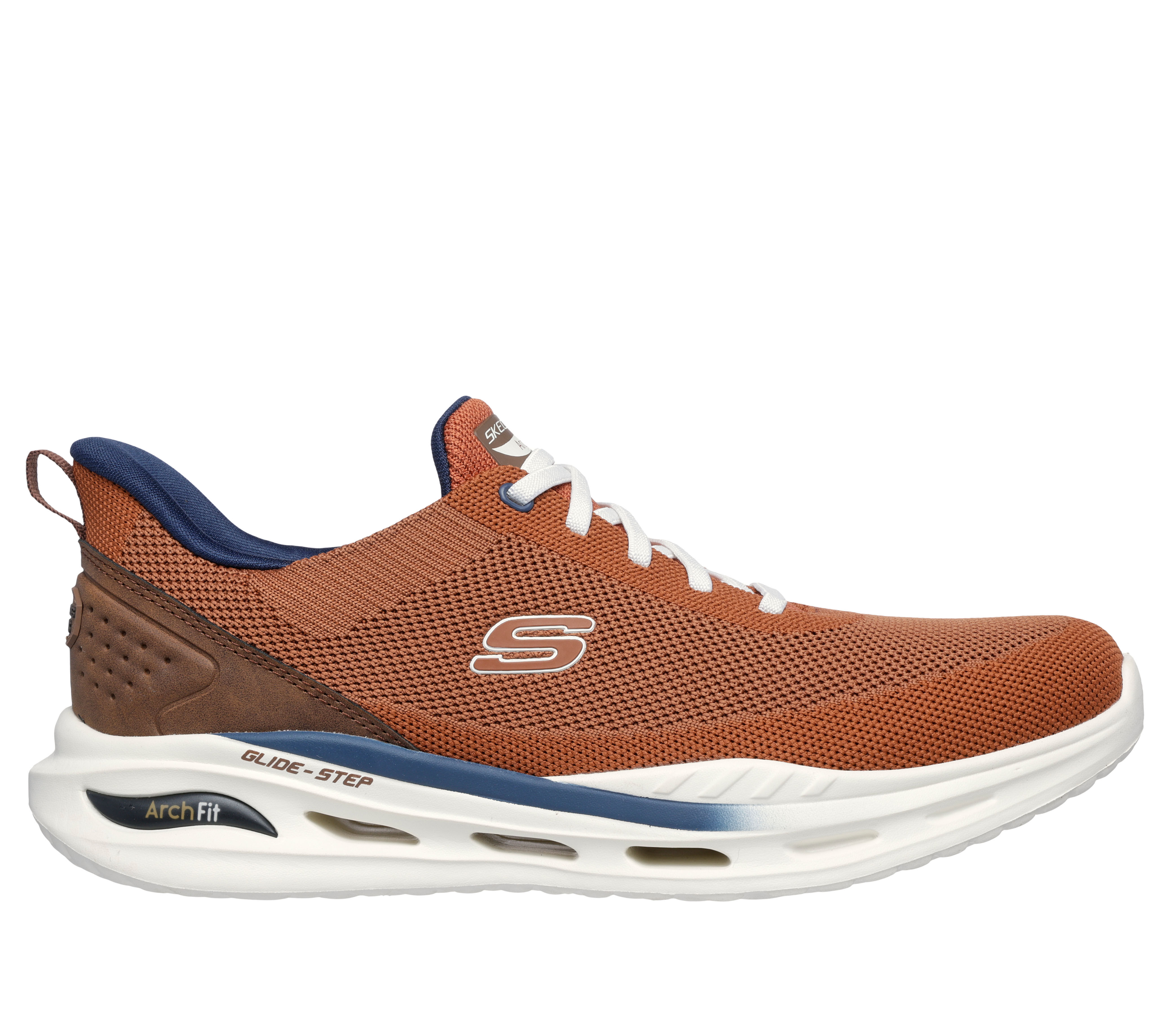 Skechers Men s Slip ins Relaxed Fit Arch Fit Orvan Kincade Sneaker in Rust Size 9.5 Vegan Medium Width