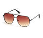 Metal Aviator Sunglasses, BLACK / BROWN, large image number 0
