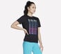 Vibrant Glow Short Sleeve Tee, BLACK, large image number 2