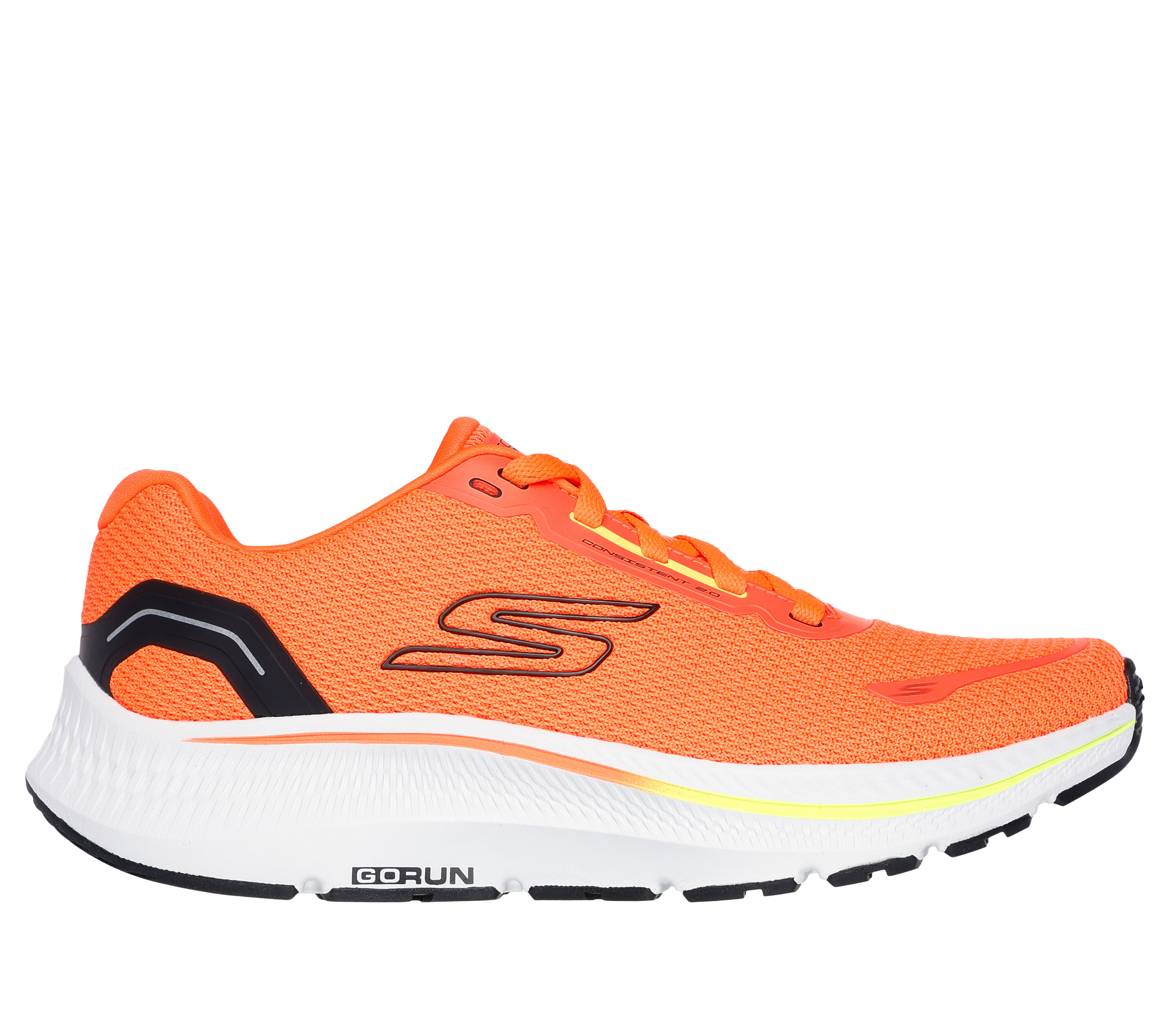 Skechers Men s GO RUN Consistent 2.0 Flight Crew Sneaker in Orange Size 11.0 Medium Width
