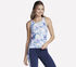 GO WALK Seascape Floral Tank, PURPLE / TURQUOISE, swatch