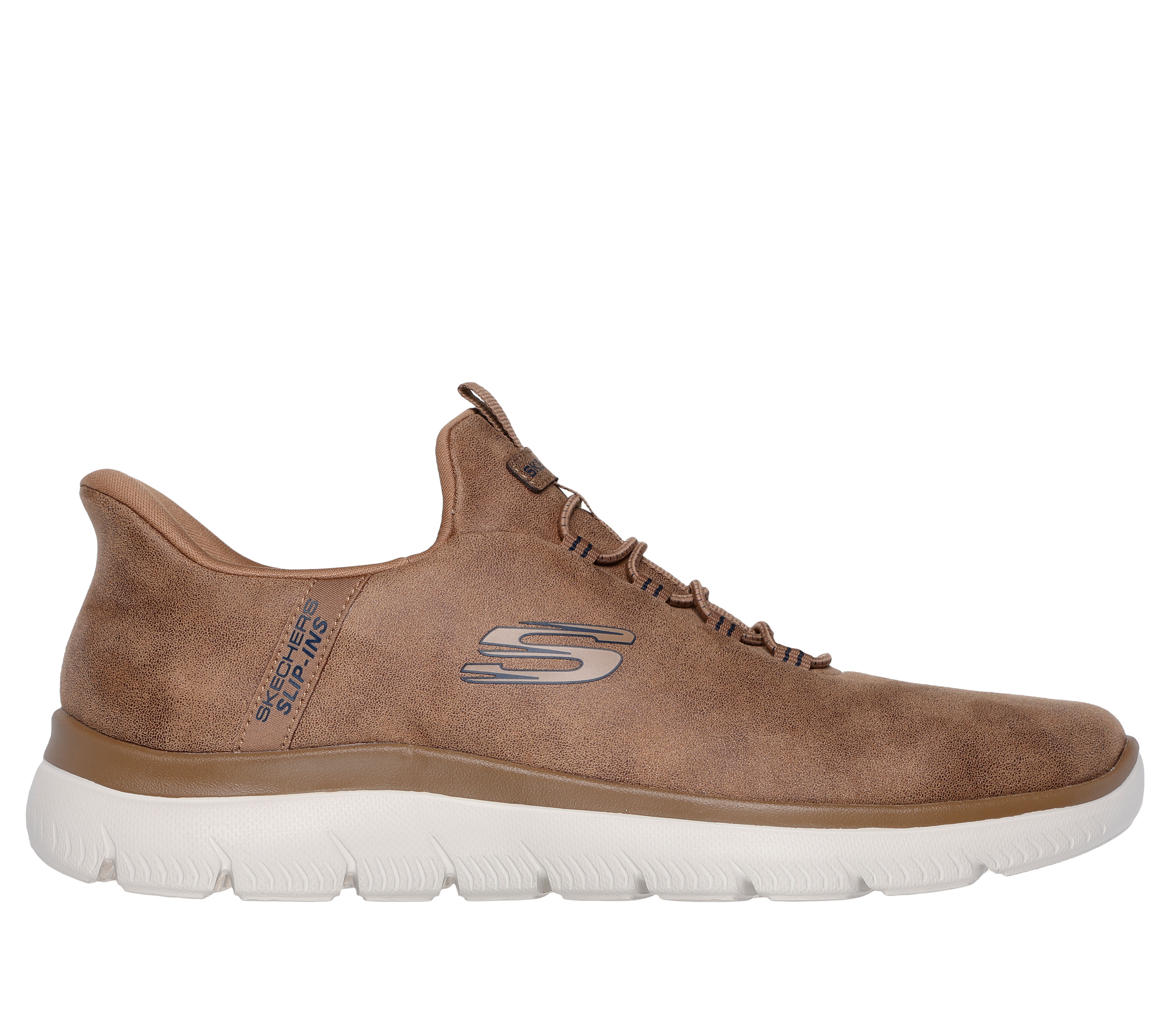 Skechers Men s Slip ins Summits Korlo Sneaker in Whiskey Size 8.5 Vegan Medium Width Machine Washable