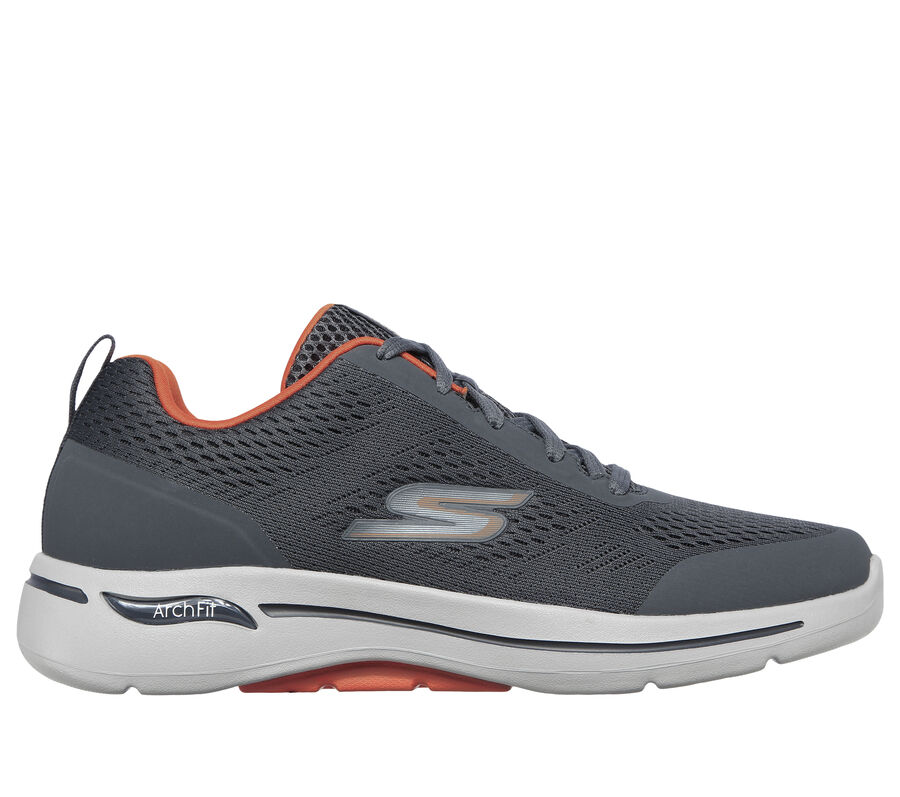 Skechers GOwalk Arch Fit - Idyllic, CHARCOAL / ORANGE, largeimage number 0
