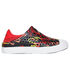 Guzman Steps - Print-Splash, NOIR / ROUGE, swatch