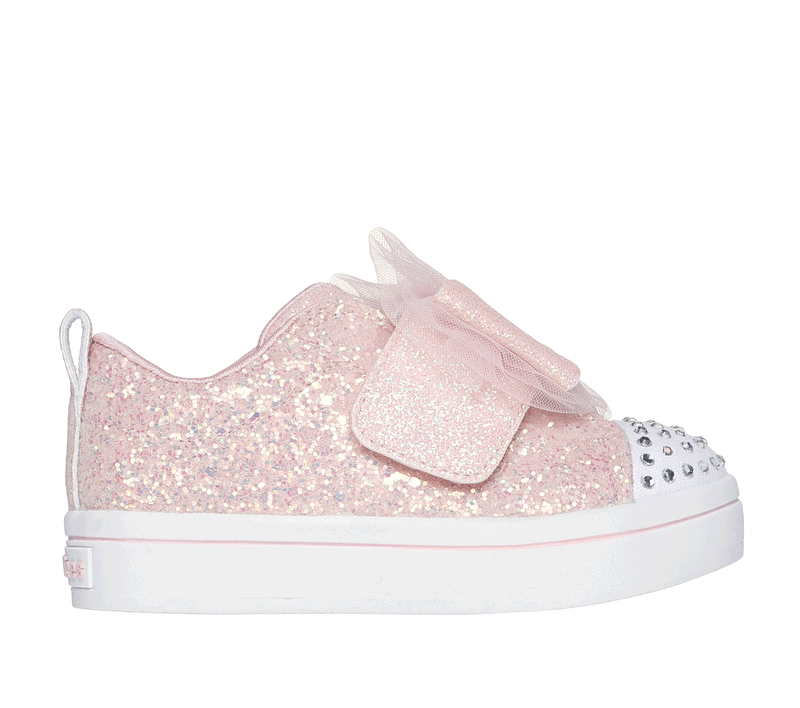 Skechers twinkle toes with bow hot sale