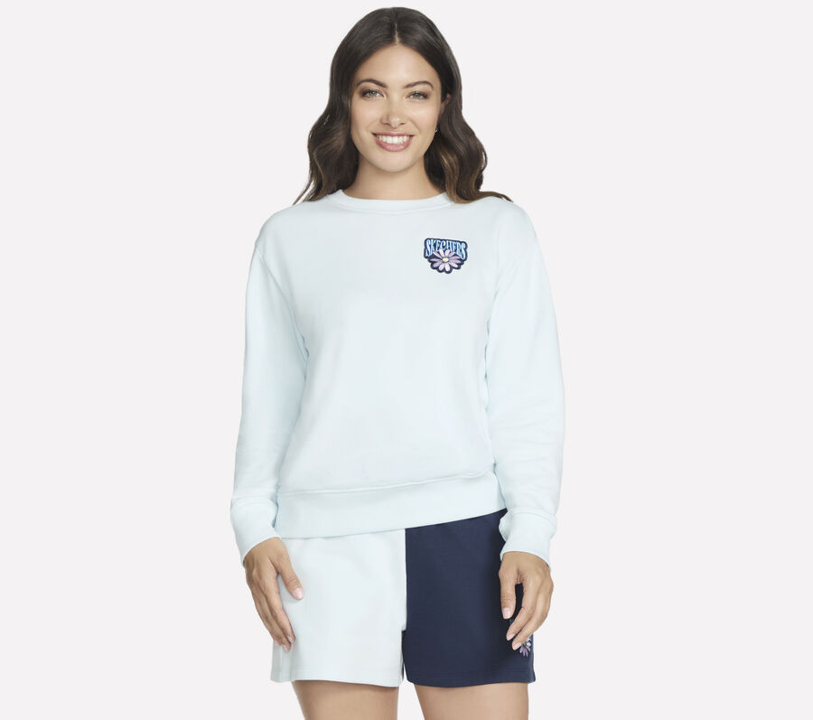 Uno Daisy Pullover, BLANC / BLEU, largeimage number 0