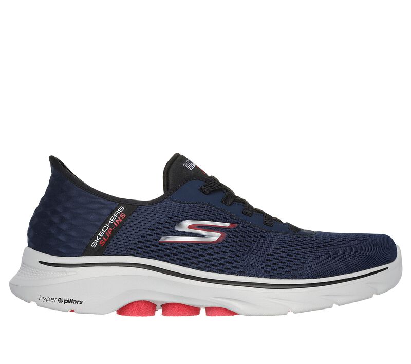 Skechers Slip-ins: GO WALK 7 - Free Hand 2, NAVY / RED, largeimage number 0