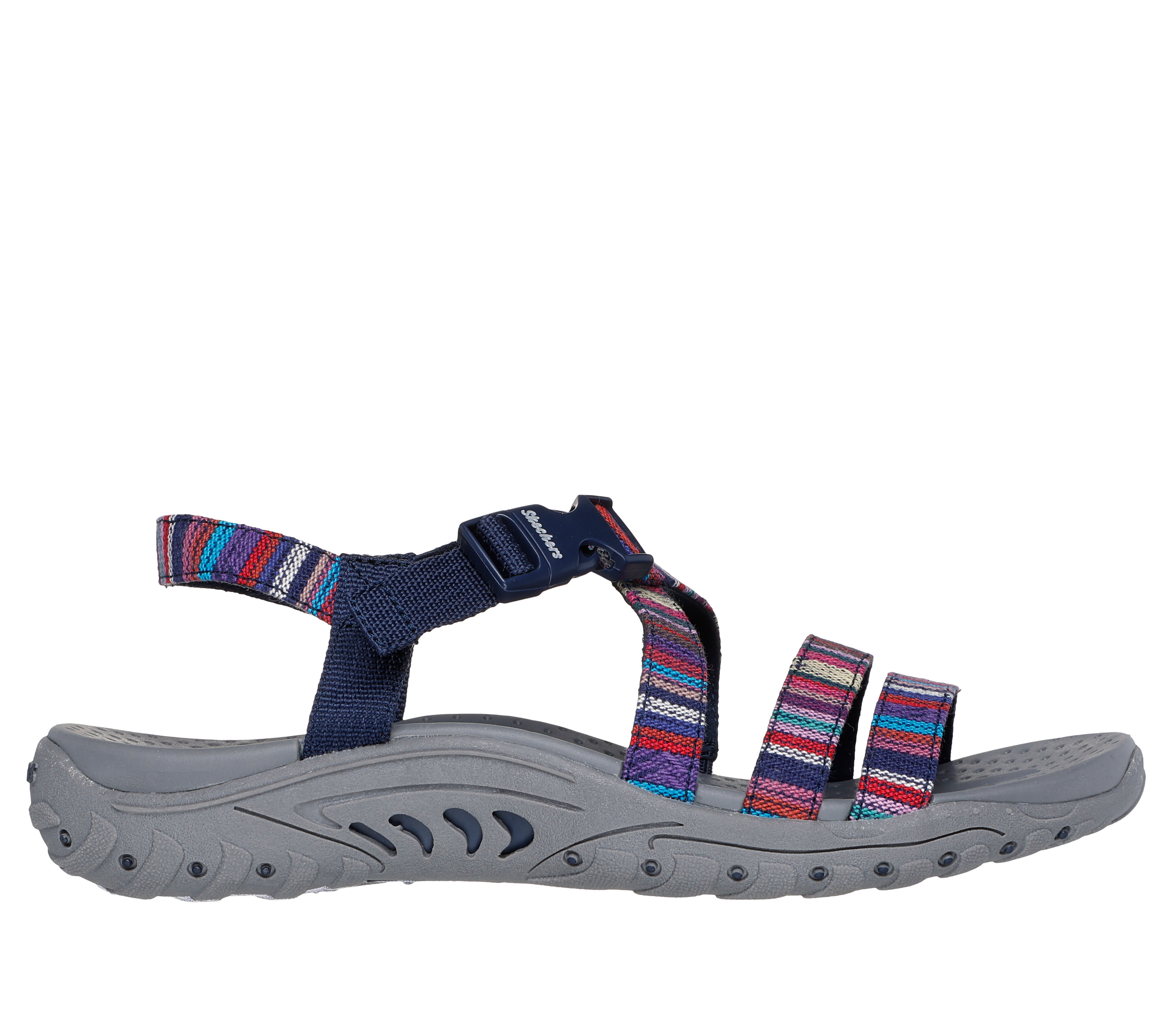 Skechers reggae sandals navy on sale