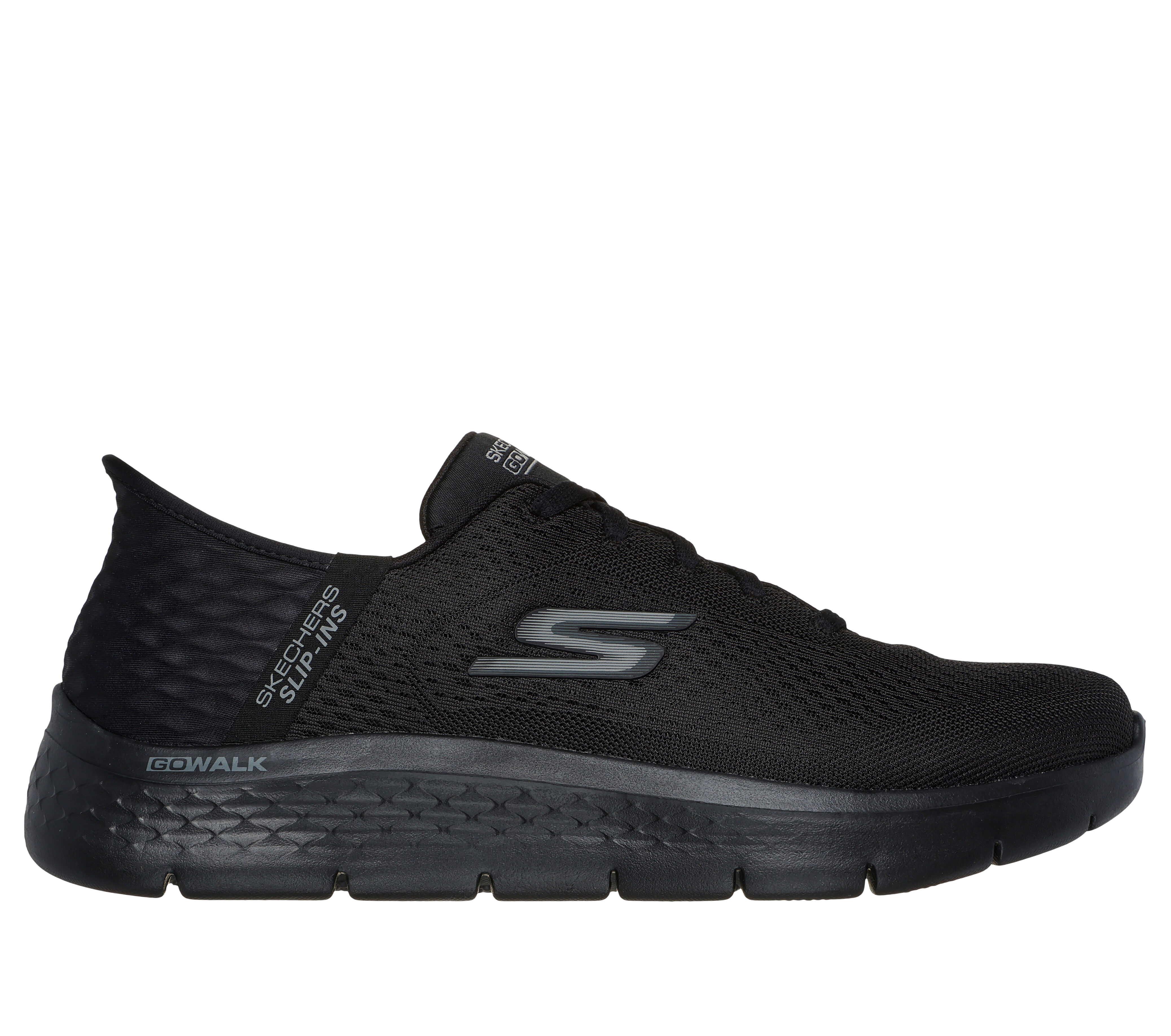 Skechers Men s Slip ins GO WALK Flex New World Sneaker in Black Size 12.0 Vegan Medium Width Machine Washable