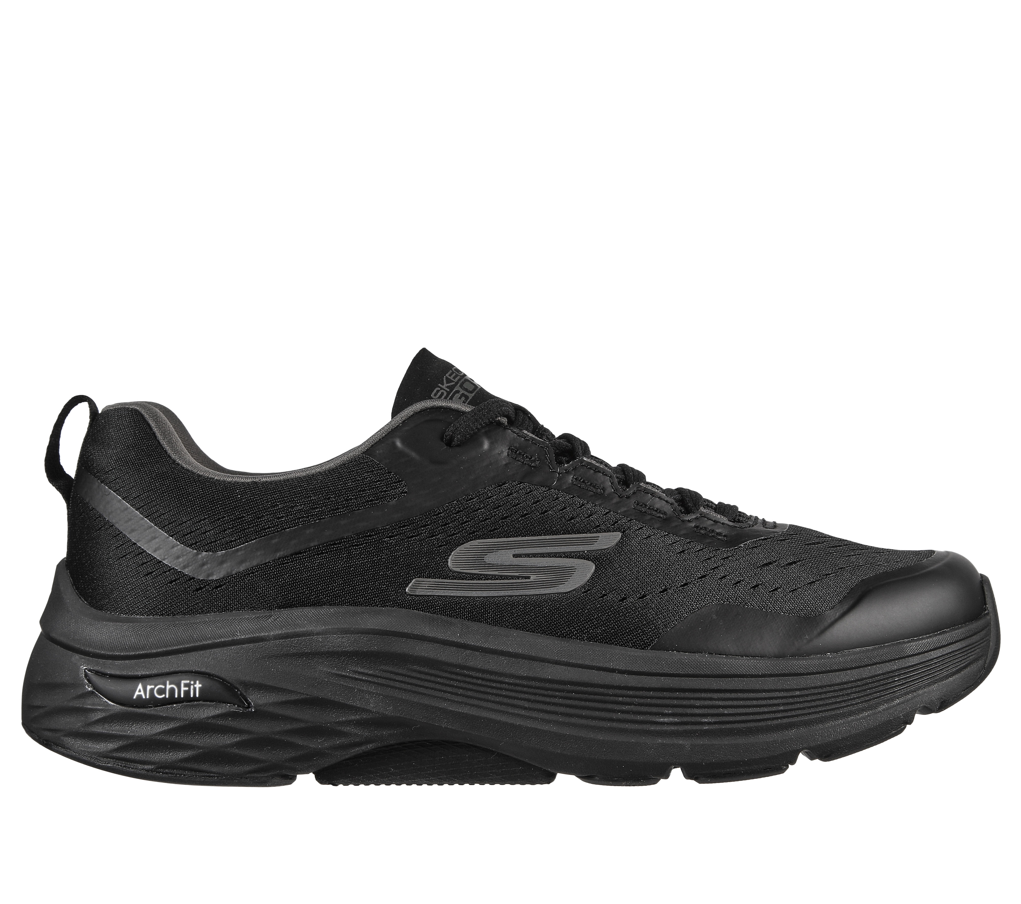 Black skechers with flowers clearance