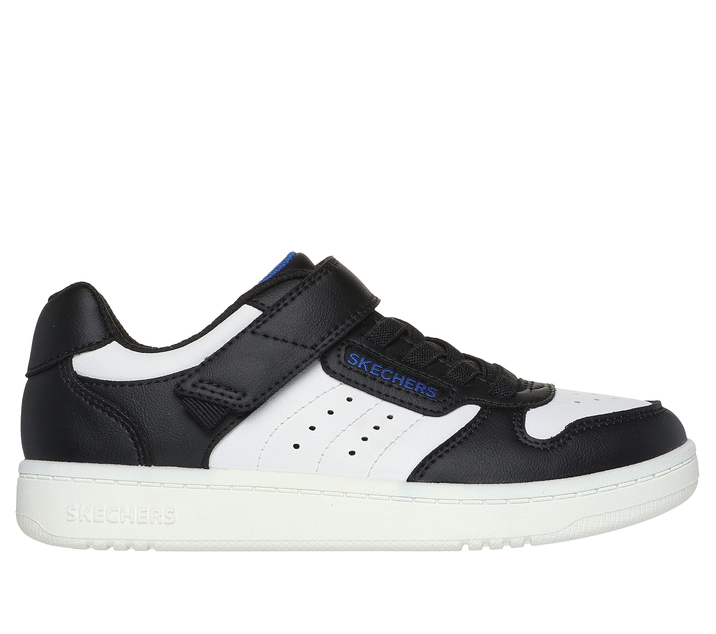 Black white skechers sale
