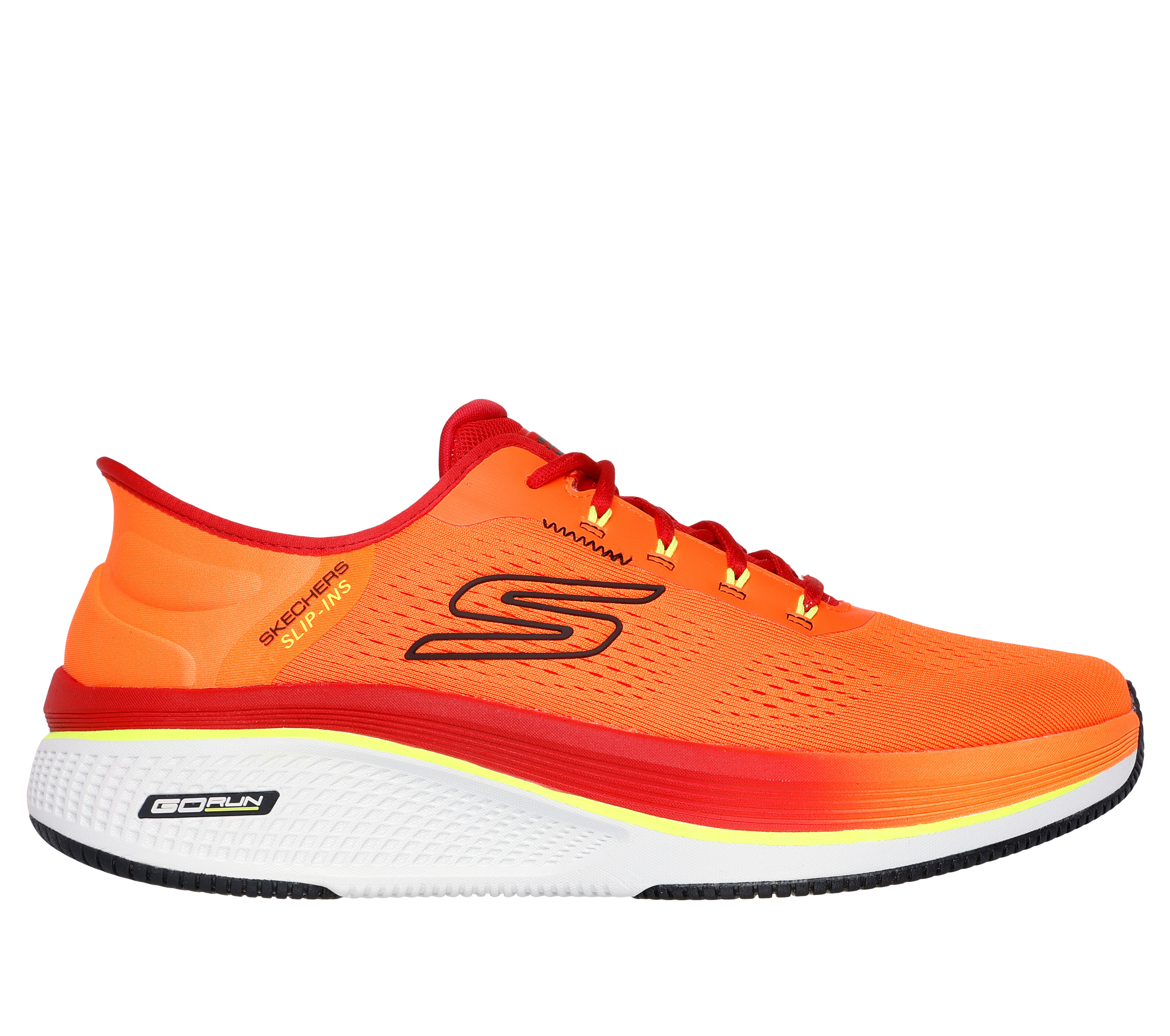 Skechers Men s Slip ins GO RUN Elevate 2.0 Banyan Sneaker in Orange Size 11.0 Vegan Medium Width