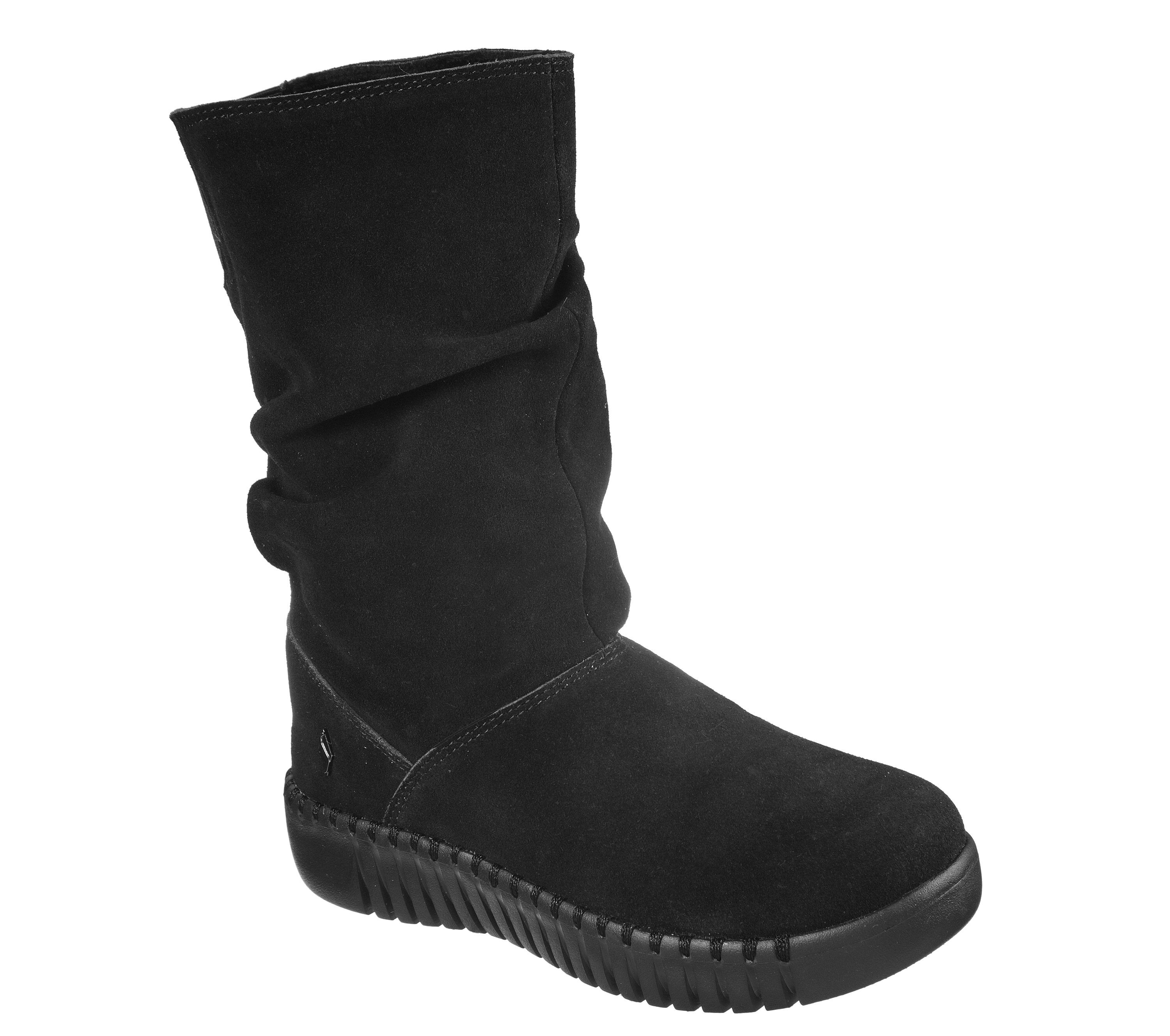 skechers gray boots