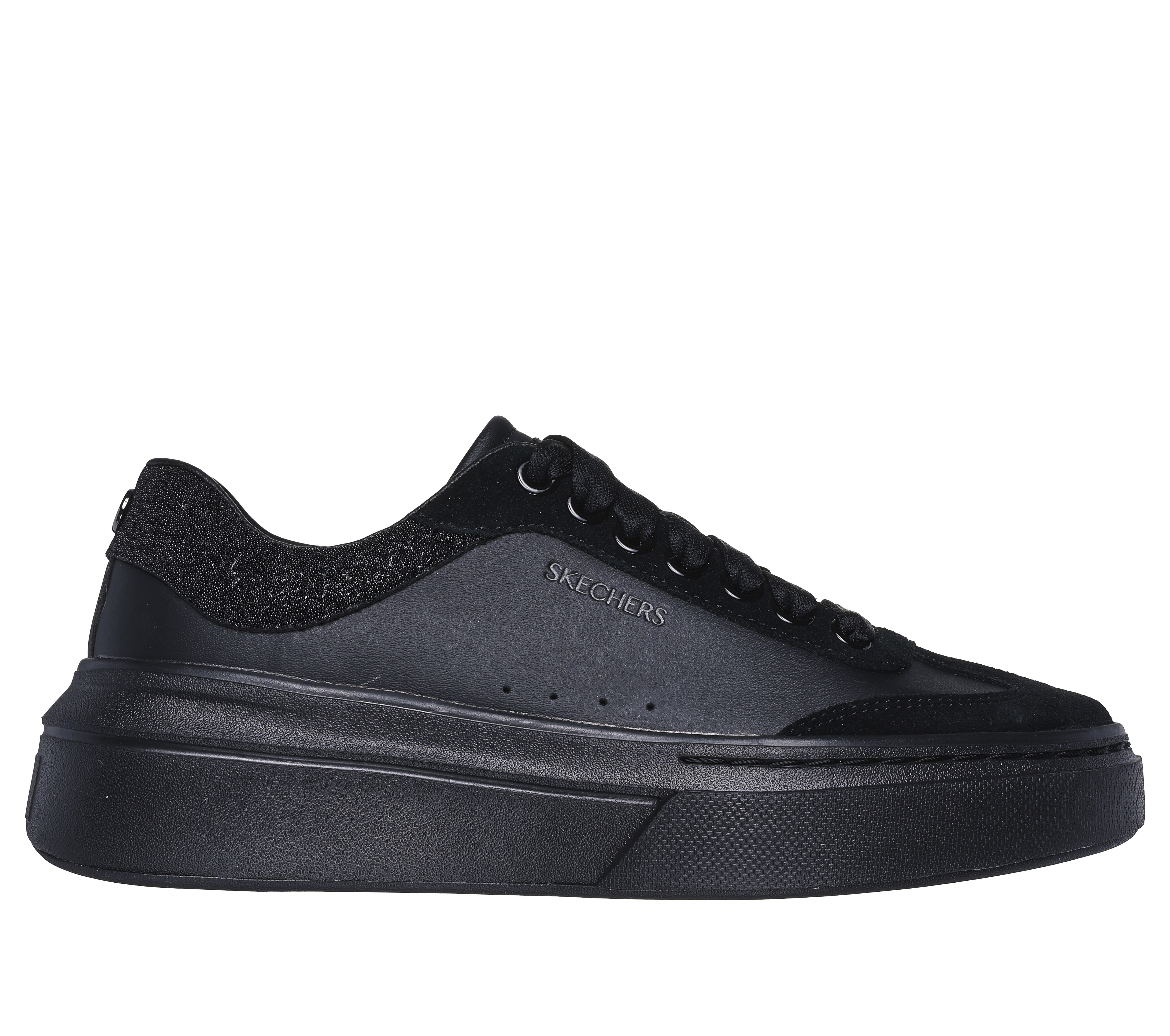 Skechers all black sale
