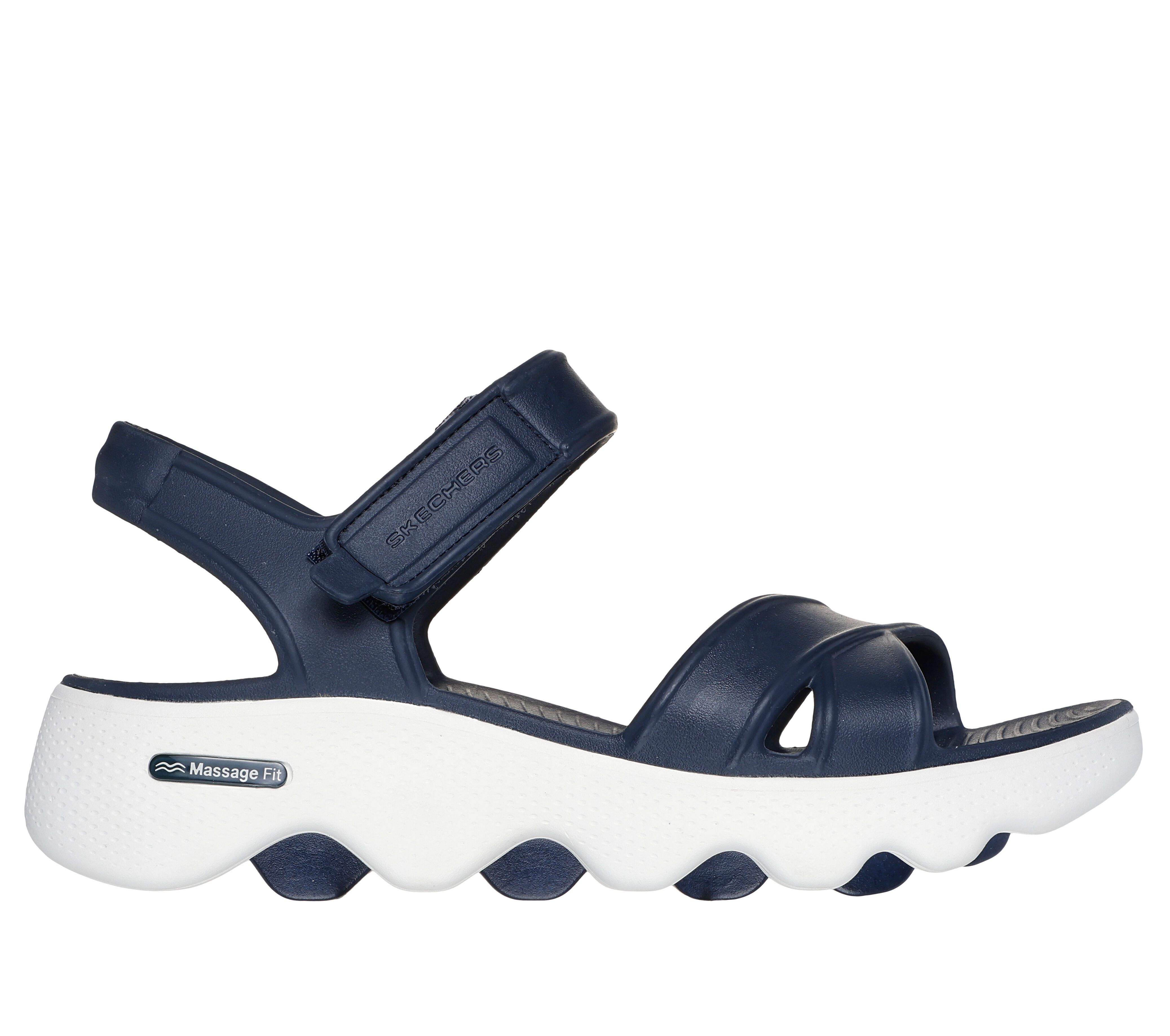 Skechers white sandals on sale