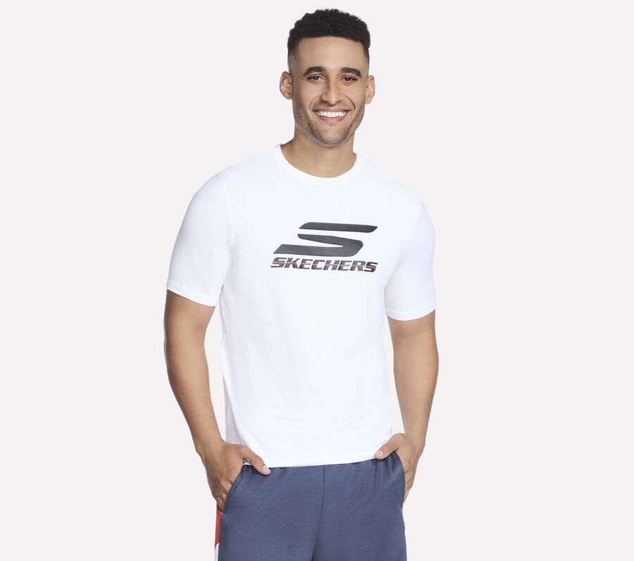 Performance Short Sleeve Tee, WHITE, largeimage number 0