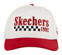 Racer Baseball Hat, RED / BROWN, large image number 2