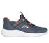 Skechers Slip-ins: Bounder - Brisk-Burst, CHARCOAL / ORANGE, swatch